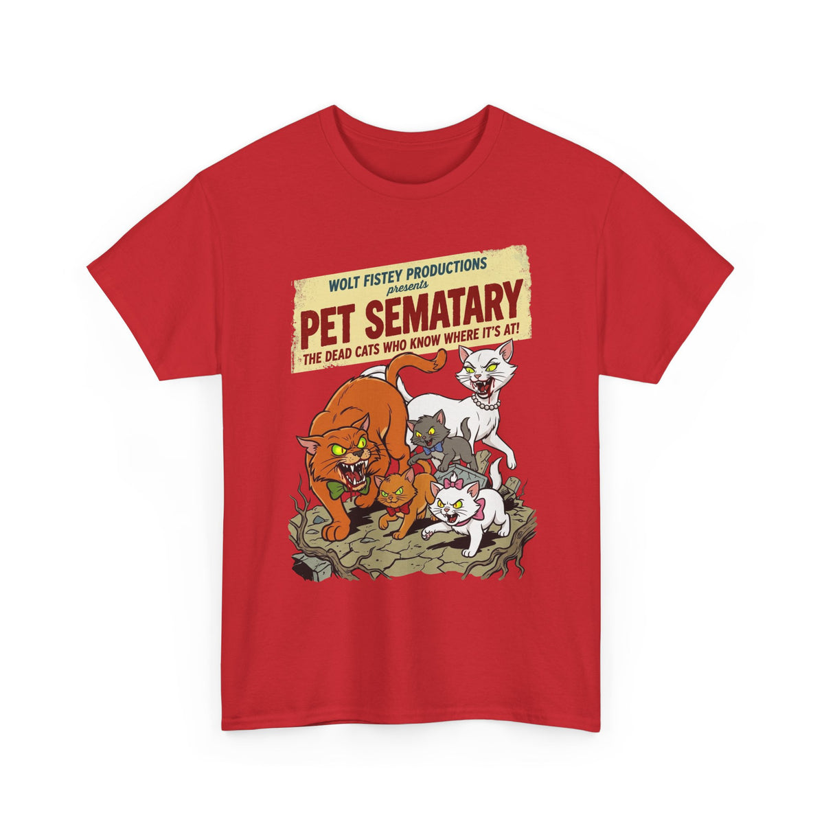 Retro Horror Cat T-Shirt