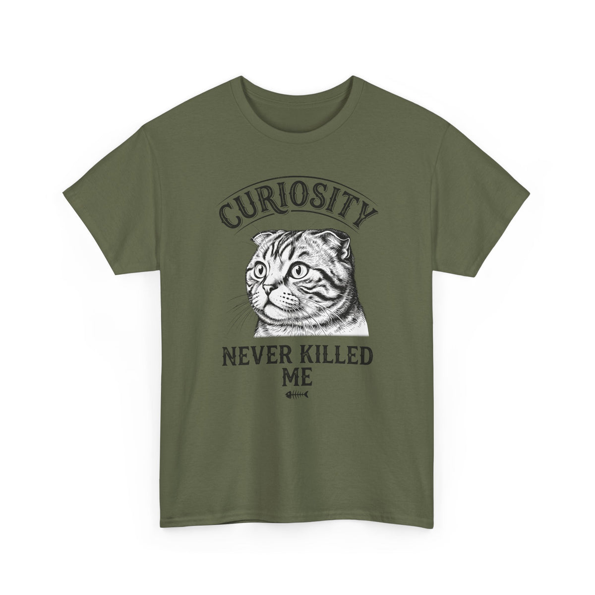 Curiosity Never Killed The Cat T-Shirt — Funny Cat Lover Tee