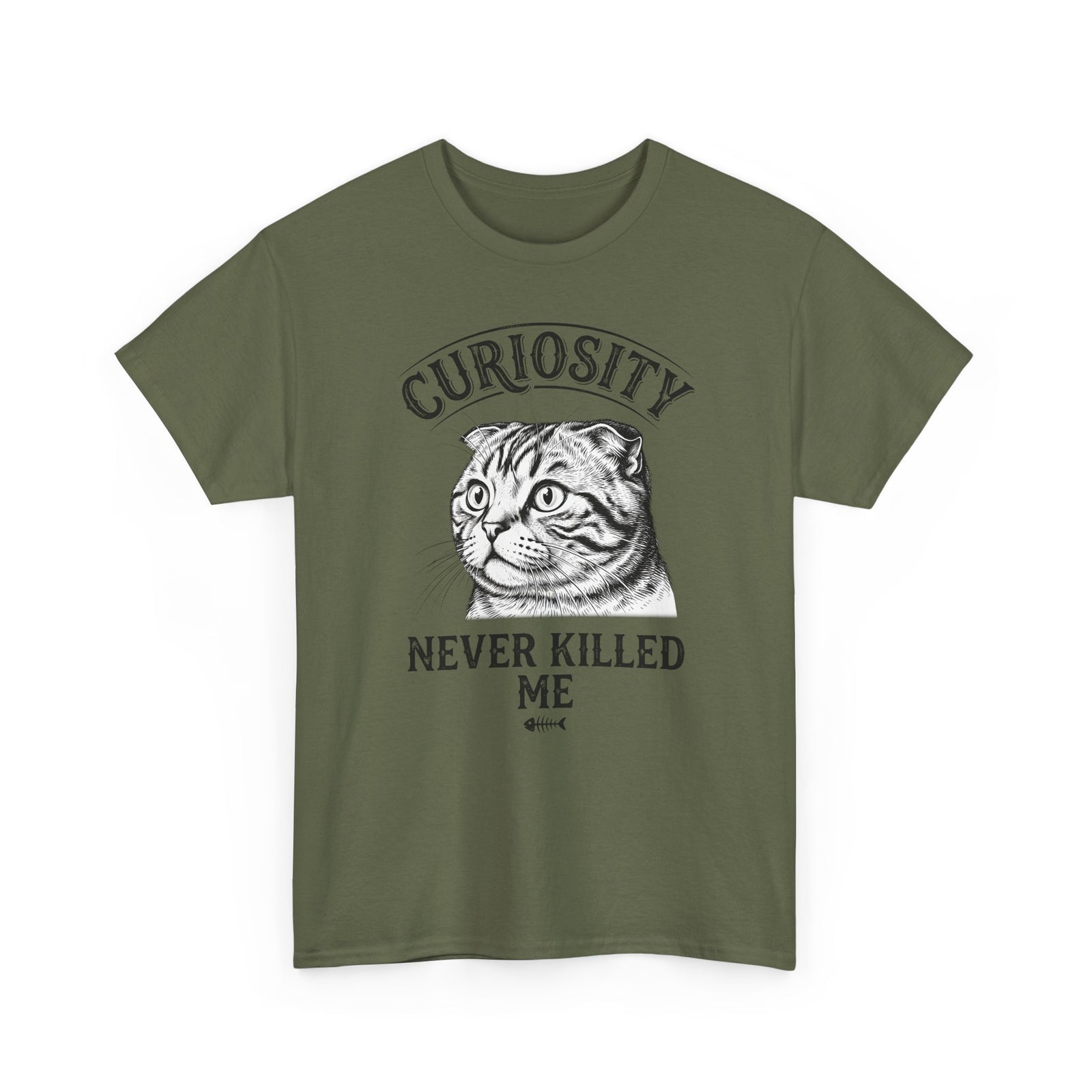 Curiosity Never Killed The Cat T-Shirt — Funny Cat Lover Tee