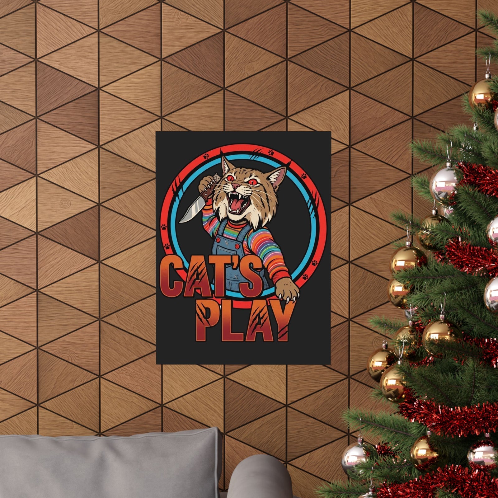 Cat's Play Killer Cat Unisex Poster