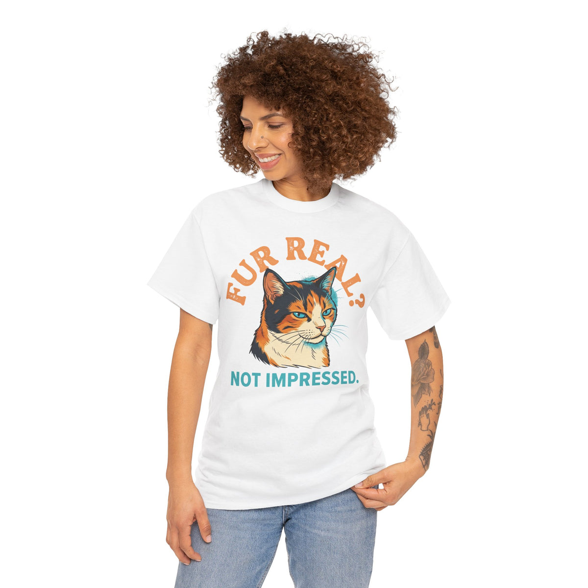 Cat Rescue T‑Shirt — Noir City Cat with Paw Signal