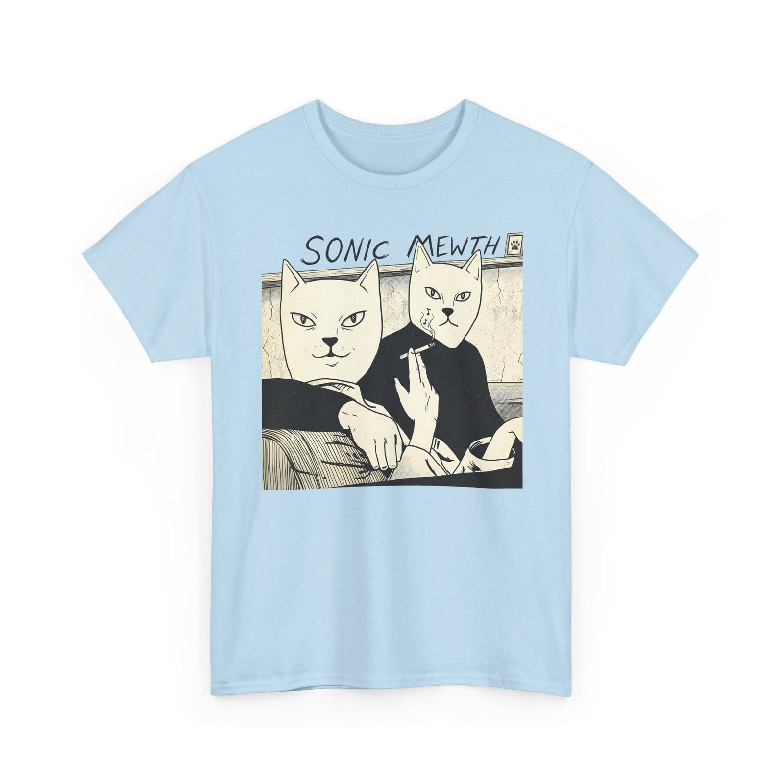 Funny Cat Parody T-Shirt — Cute Satirical Cat Tee