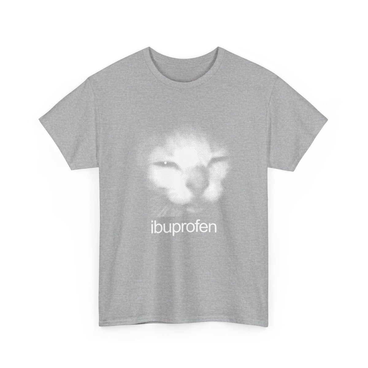 Funny Cat Meme Ibuprofen T-Shirt Humorous Pain Relief Graphic Tee