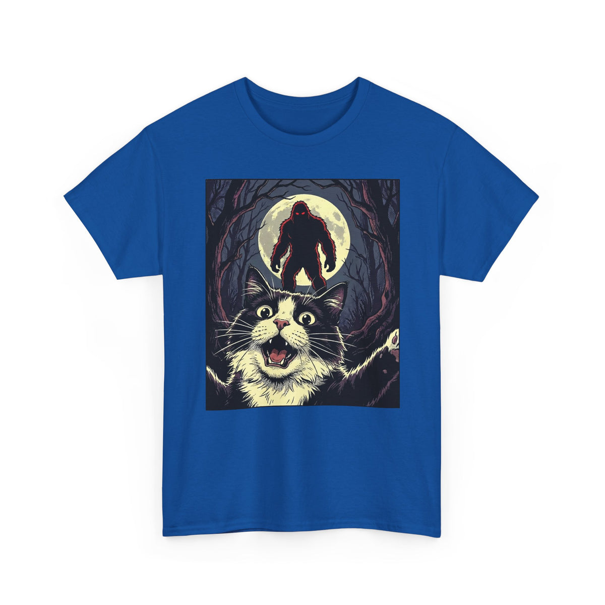 Cat Selfie with Bigfoot T-Shirt