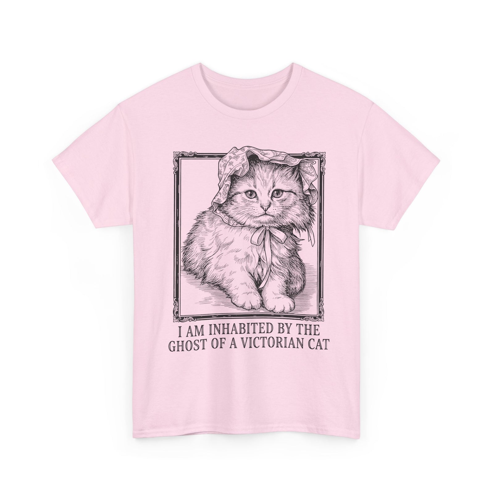 Victorian Cat Tee — “I Am Inhabited by the Ghost of a Victorian Cat” Graphic Shirt