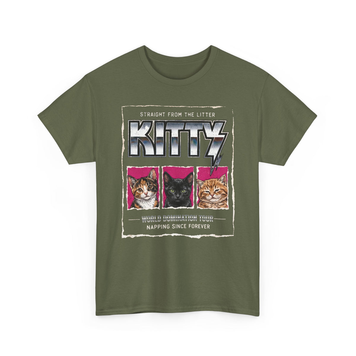Straight From the Litter Kitty T-Shirt Funny Cat Lover Tee
