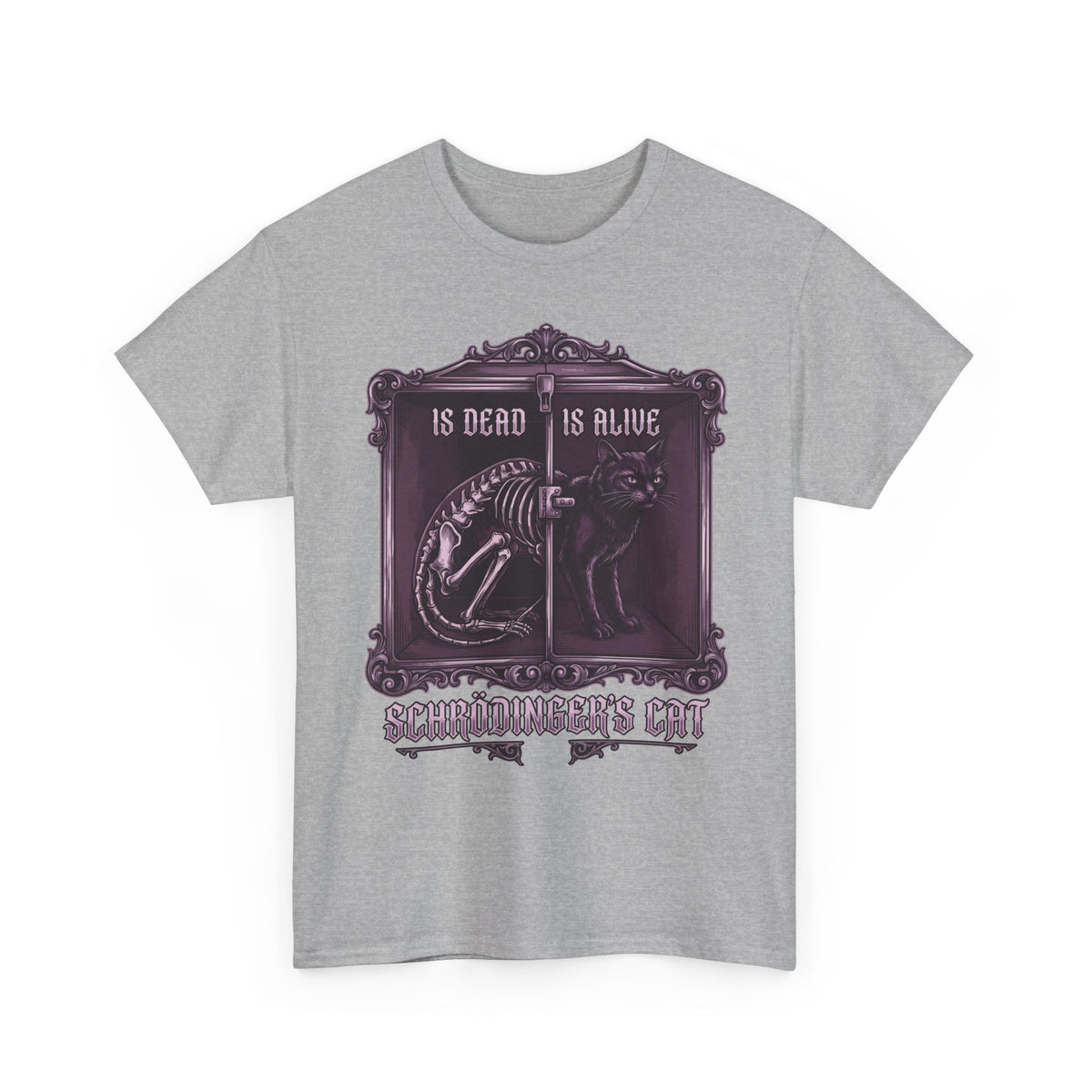 Schrödinger's Cat Is Dead Is Alive T-Shirt — Gothic Science Physics Tee
