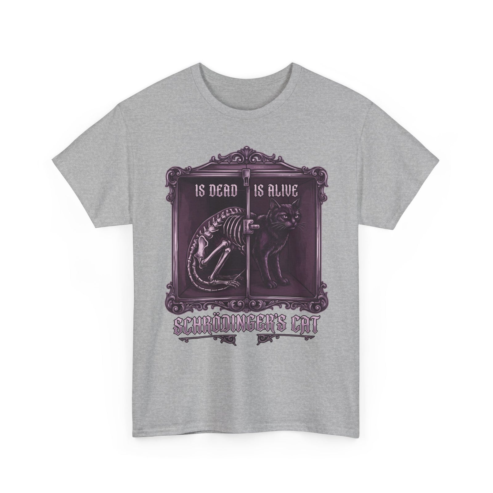 Schrödinger's Cat Is Dead Is Alive T-Shirt — Gothic Science Physics Tee