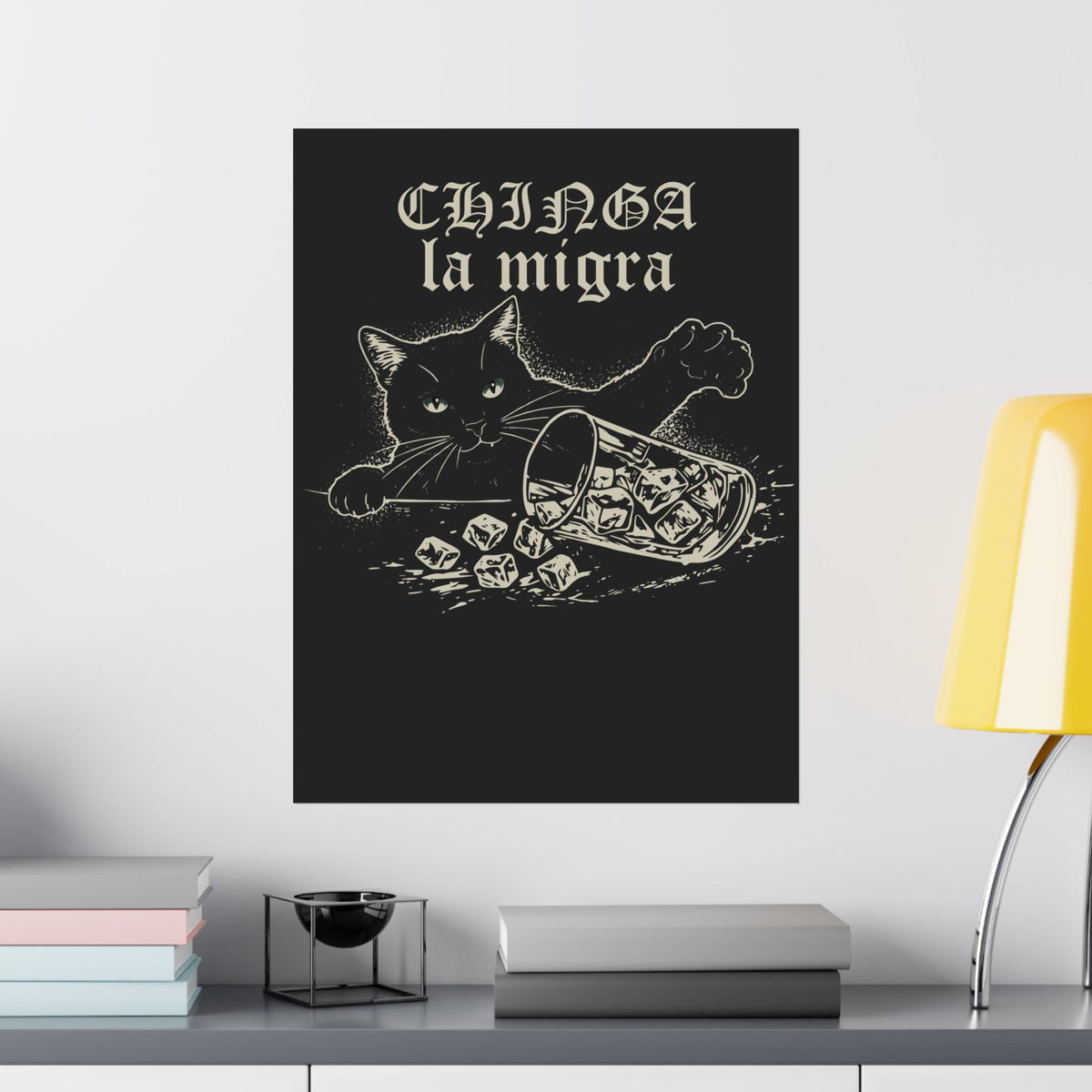 Chinga la migra Cat Poster