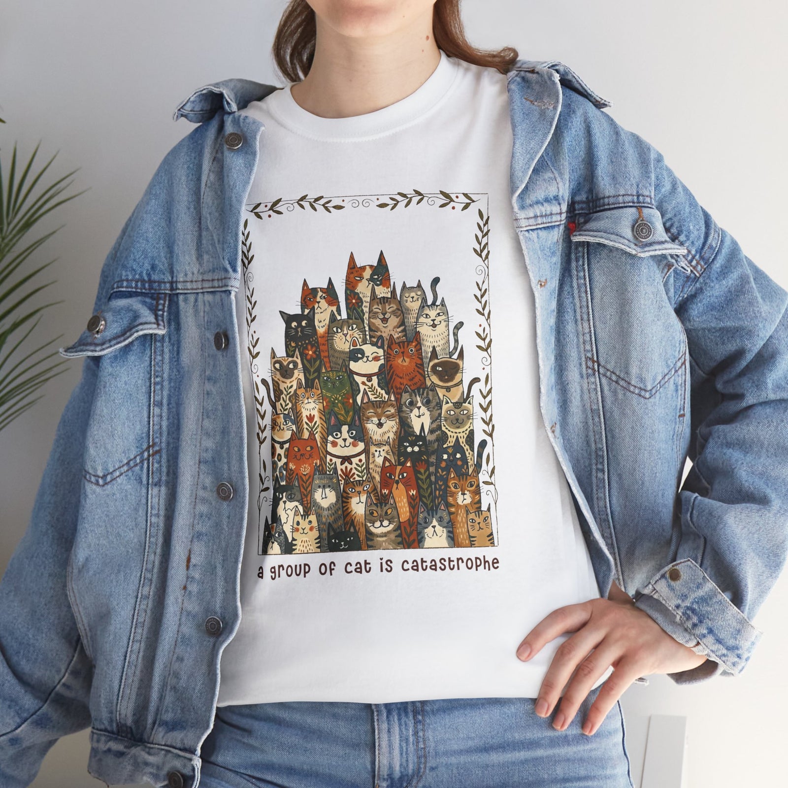 'A Group of Cats Is Catastrophe' T-Shirt — Funny Cat Lover Tee