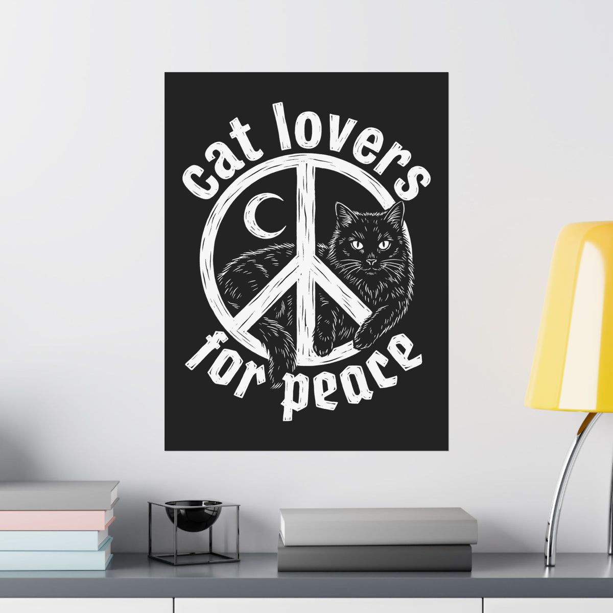 Cat Lovers For Peace Poster