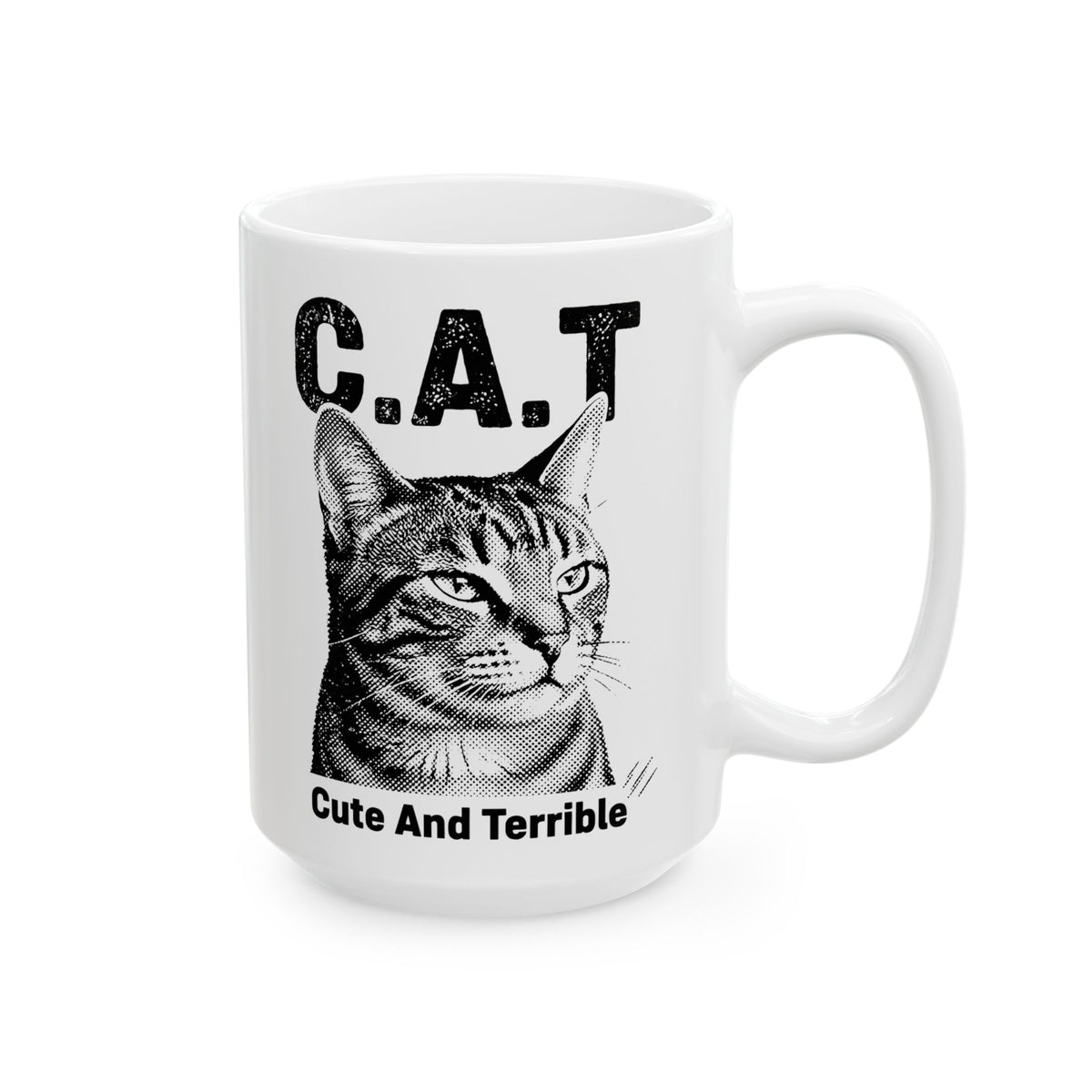 Cute and Terrible Cat Ceramic Mug