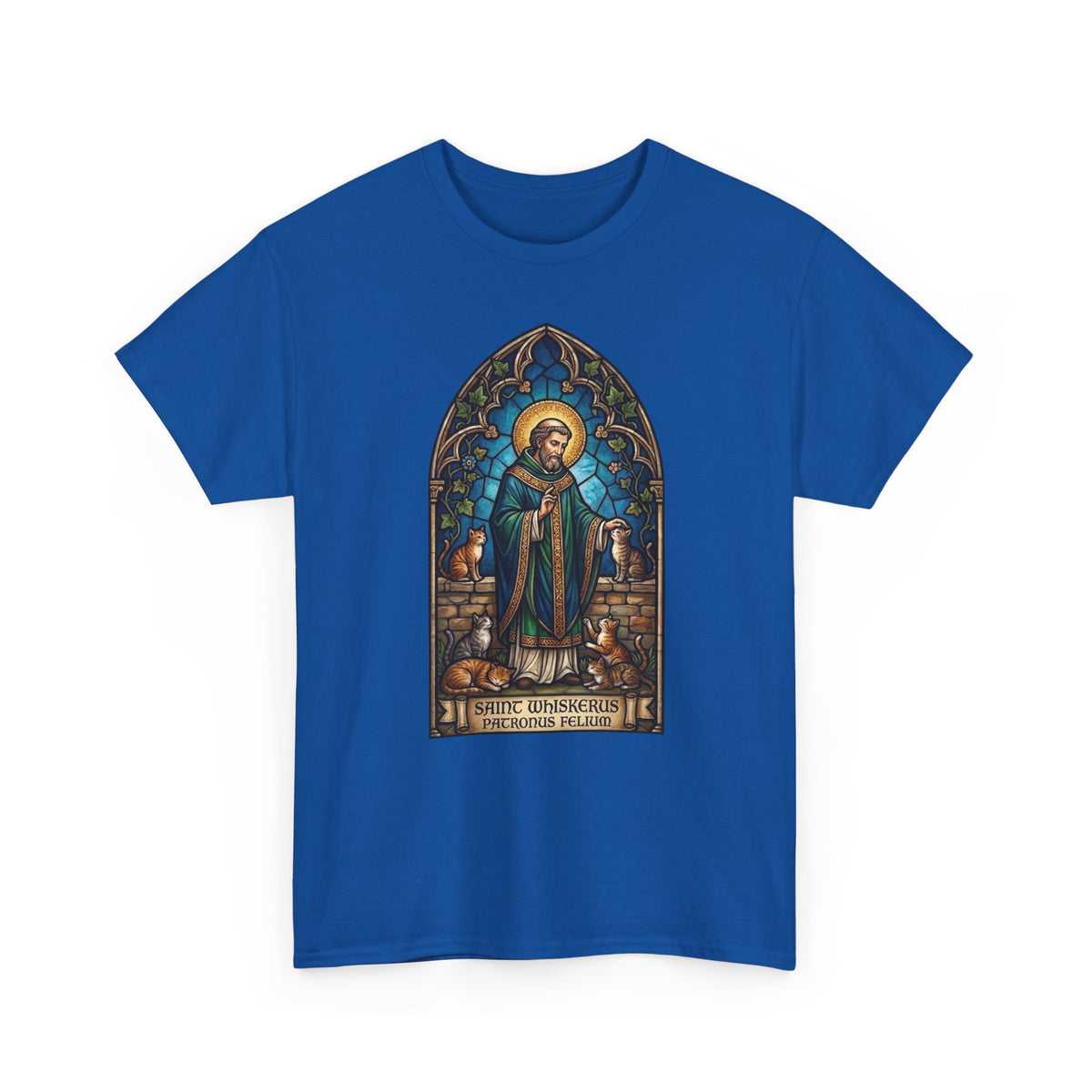 Patronus Felium 'Saint Whiskerus' T-Shirt