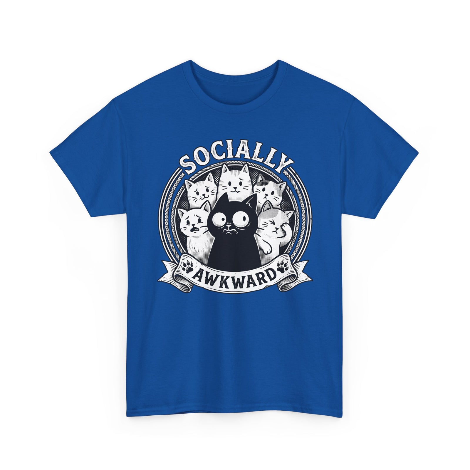 Socially Awkward Black Cat T-Shirt