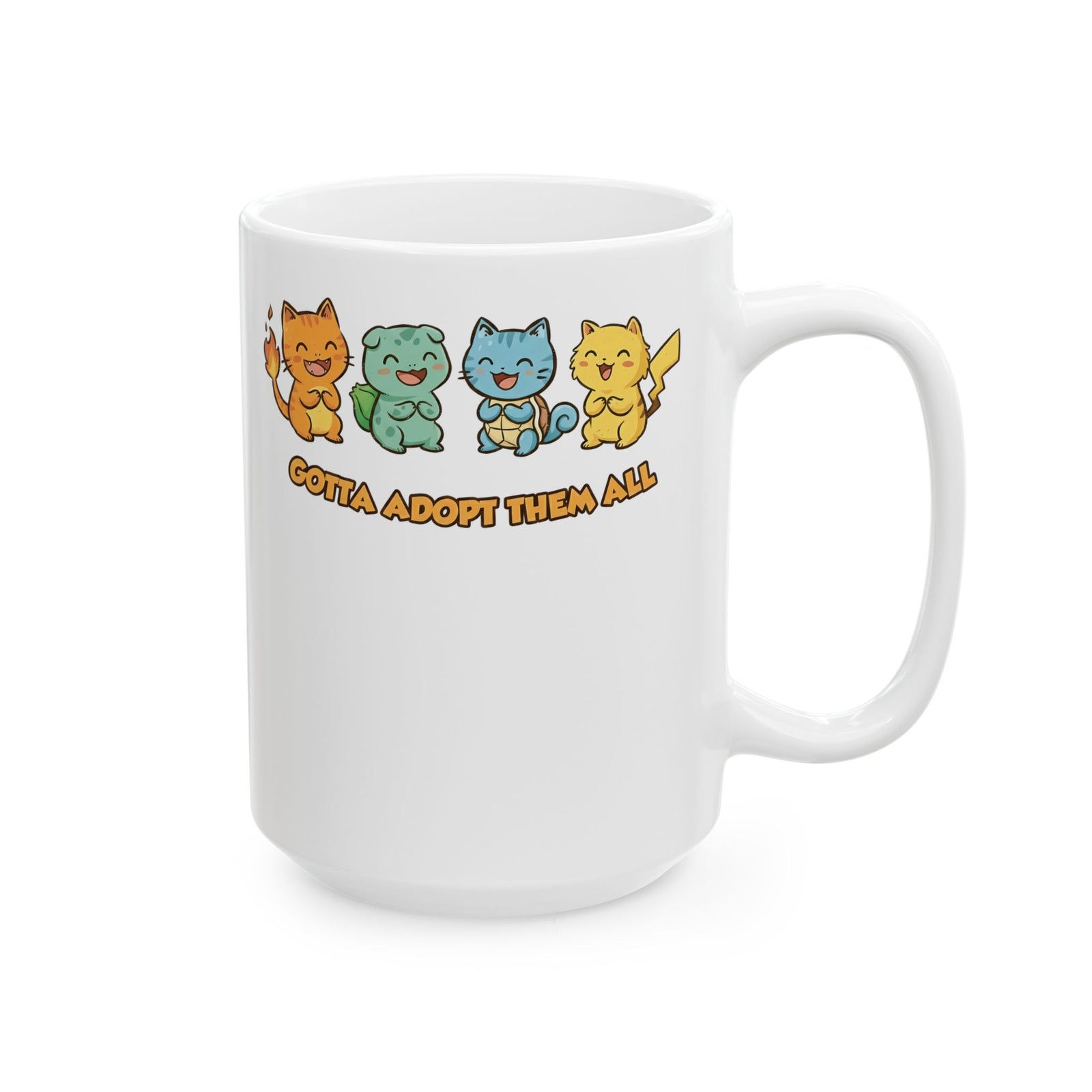 Gotta Adopt Them All Cat Ceramic Mug