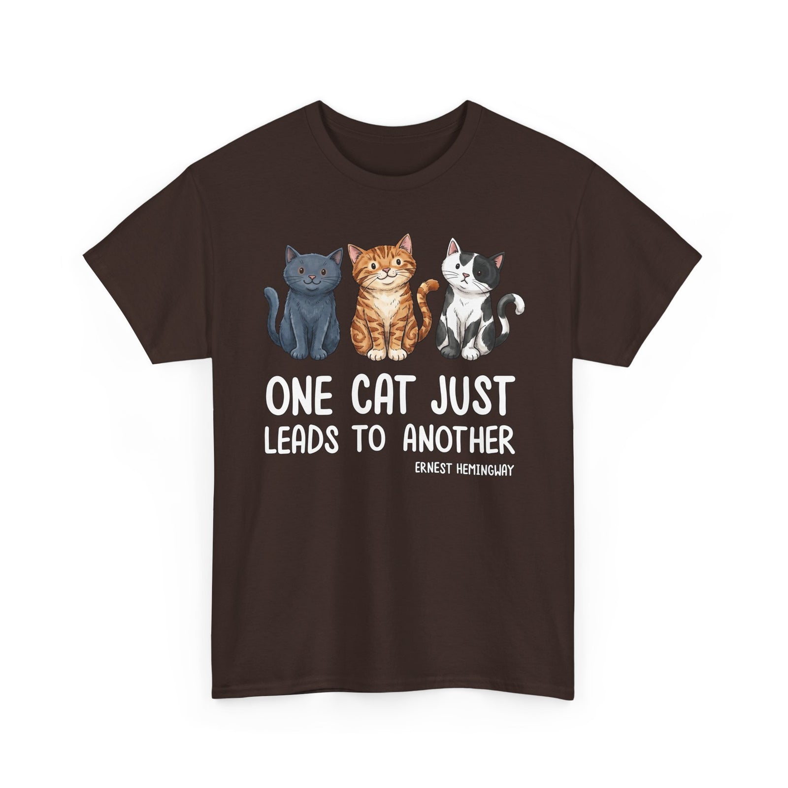 ONE CAT JUST LEADS TO ANOTHER T‑Shirt — Funny Cat Lover Tee