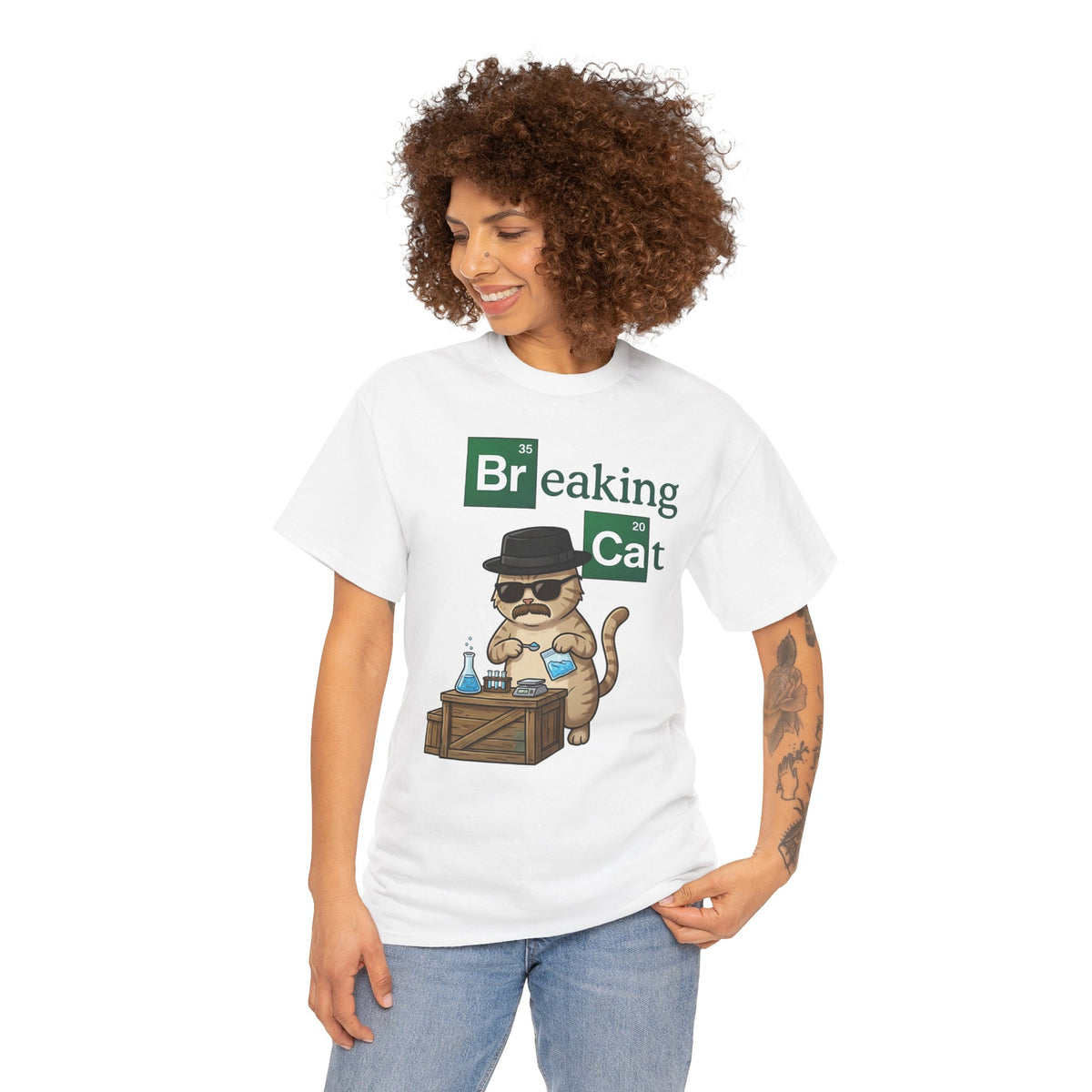 Breaking Cat T-Shirt — Funny Cat Graphic Tee