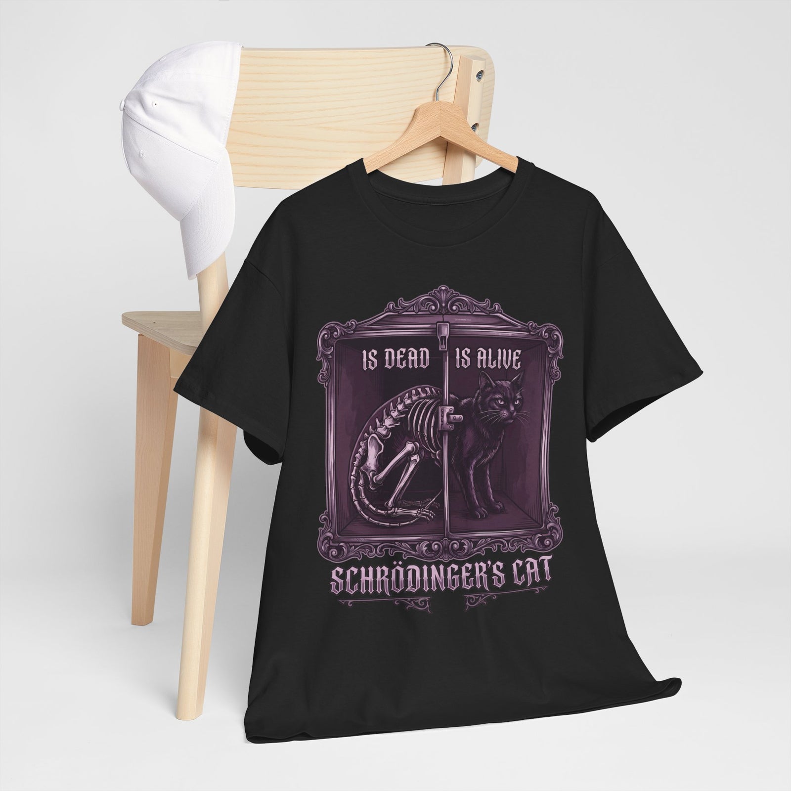 Schrödinger's Cat Is Dead Is Alive T-Shirt — Gothic Science Physics Tee
