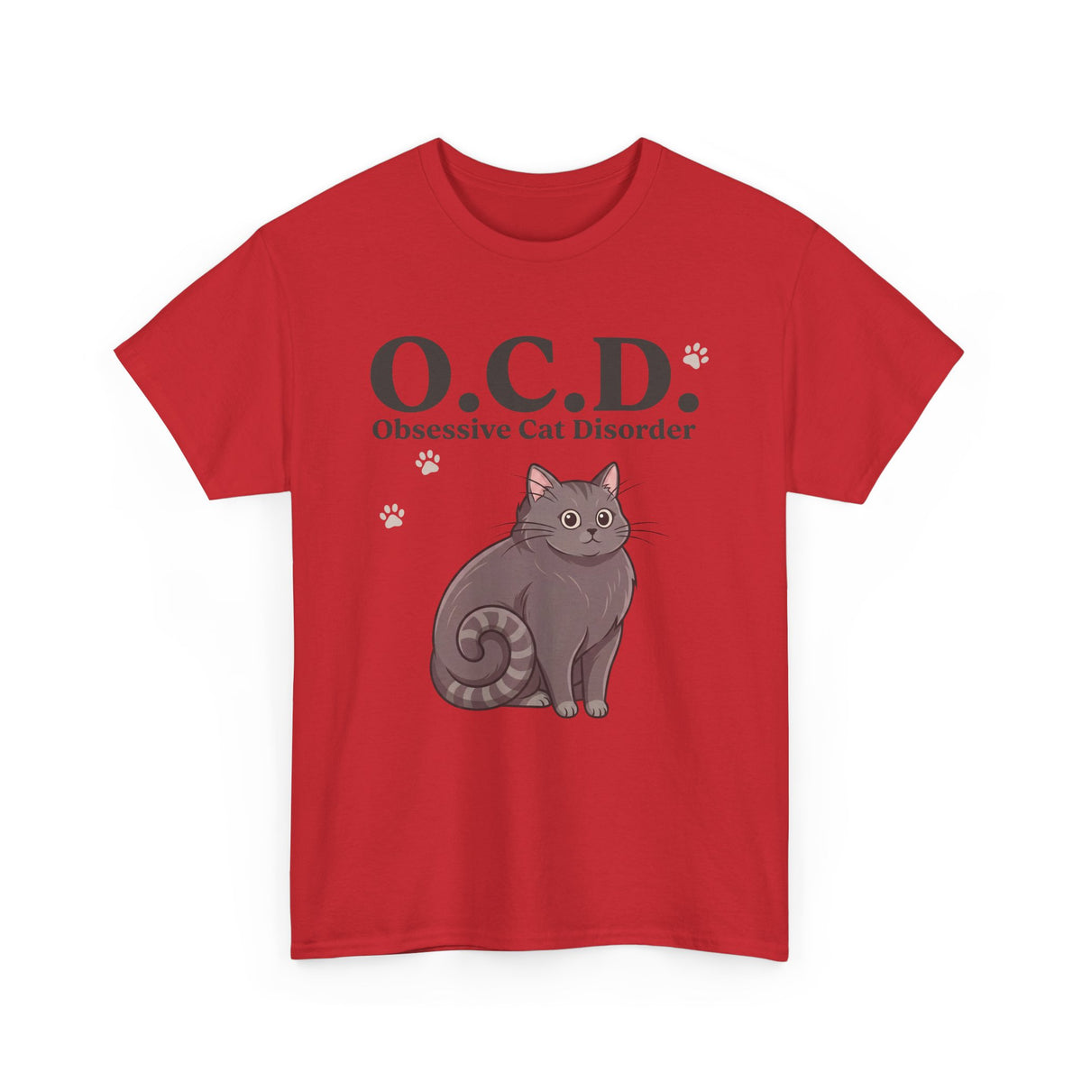 Obsessive Cat Disorder T-Shirt — O.C.D. Cat Lover Tee