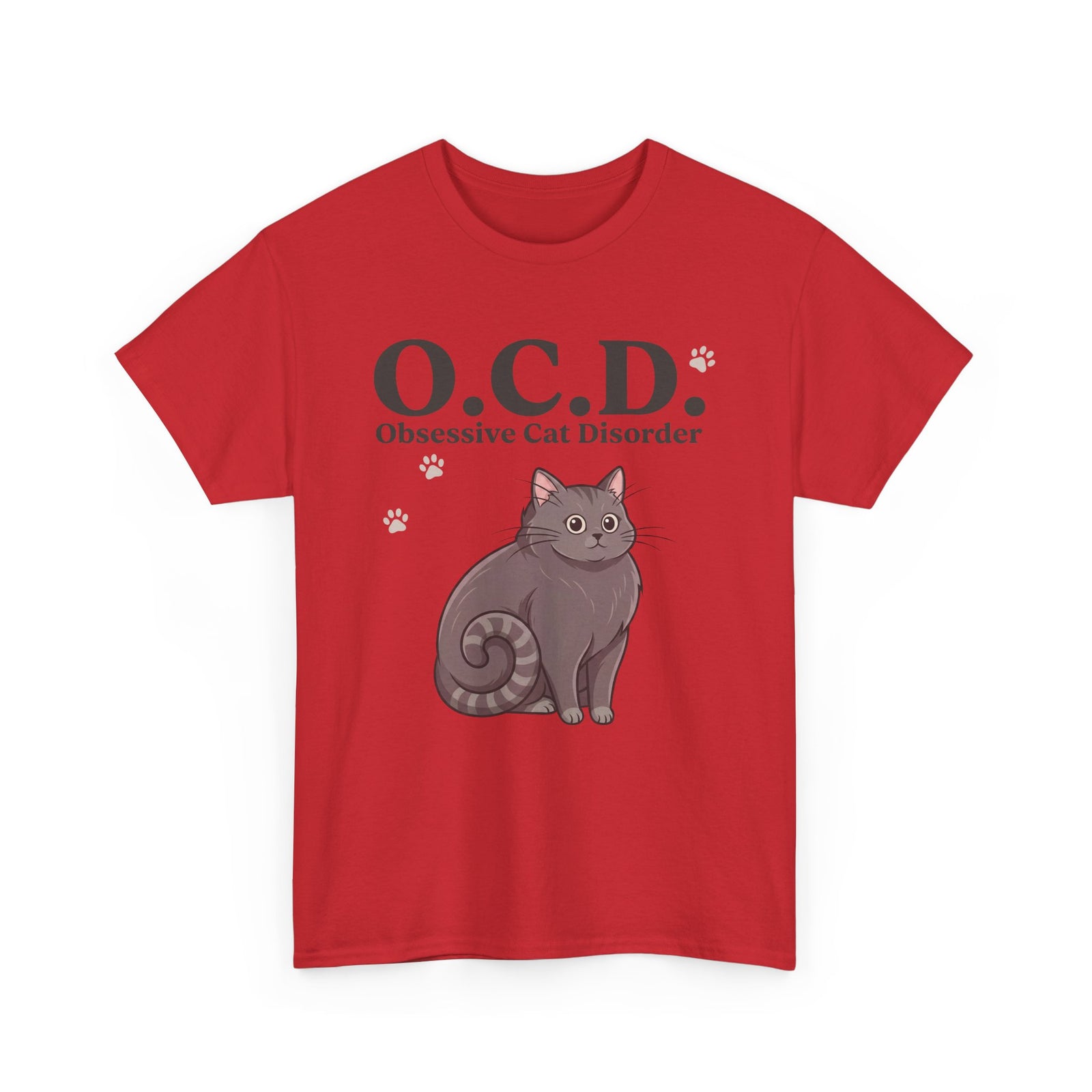 Obsessive Cat Disorder T-Shirt — O.C.D. Cat Lover Tee