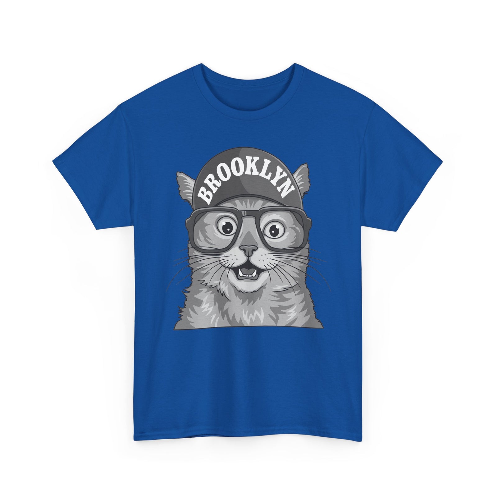 Brooklyn Cat Graphic Tee — Vintage Hipster Cat T-Shirt