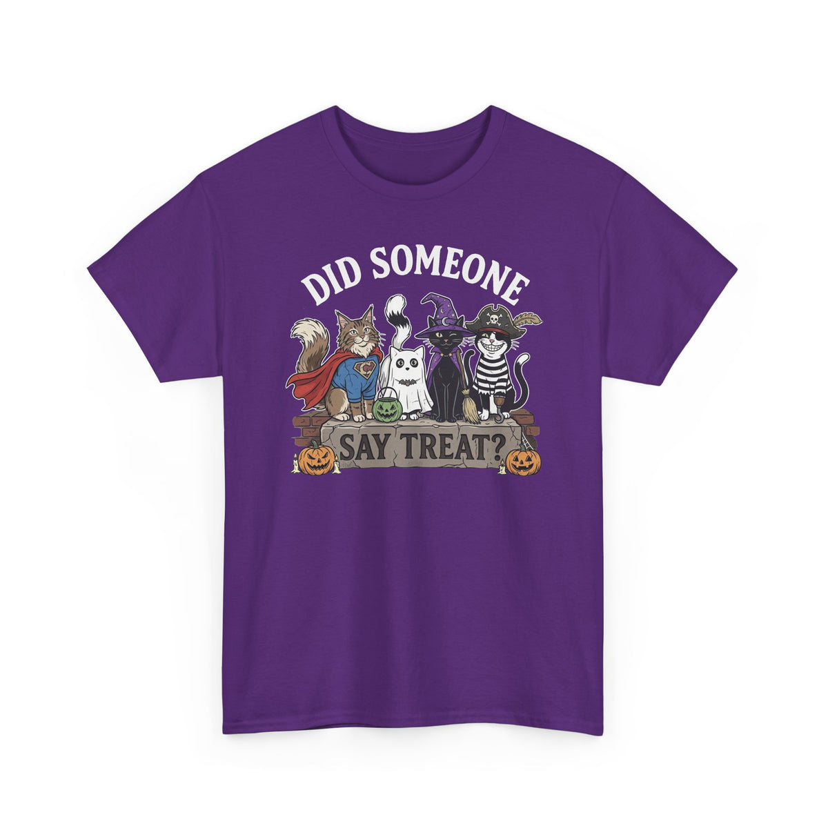 Halloween Cats "Did Someone Say Treat?" T-Shirt