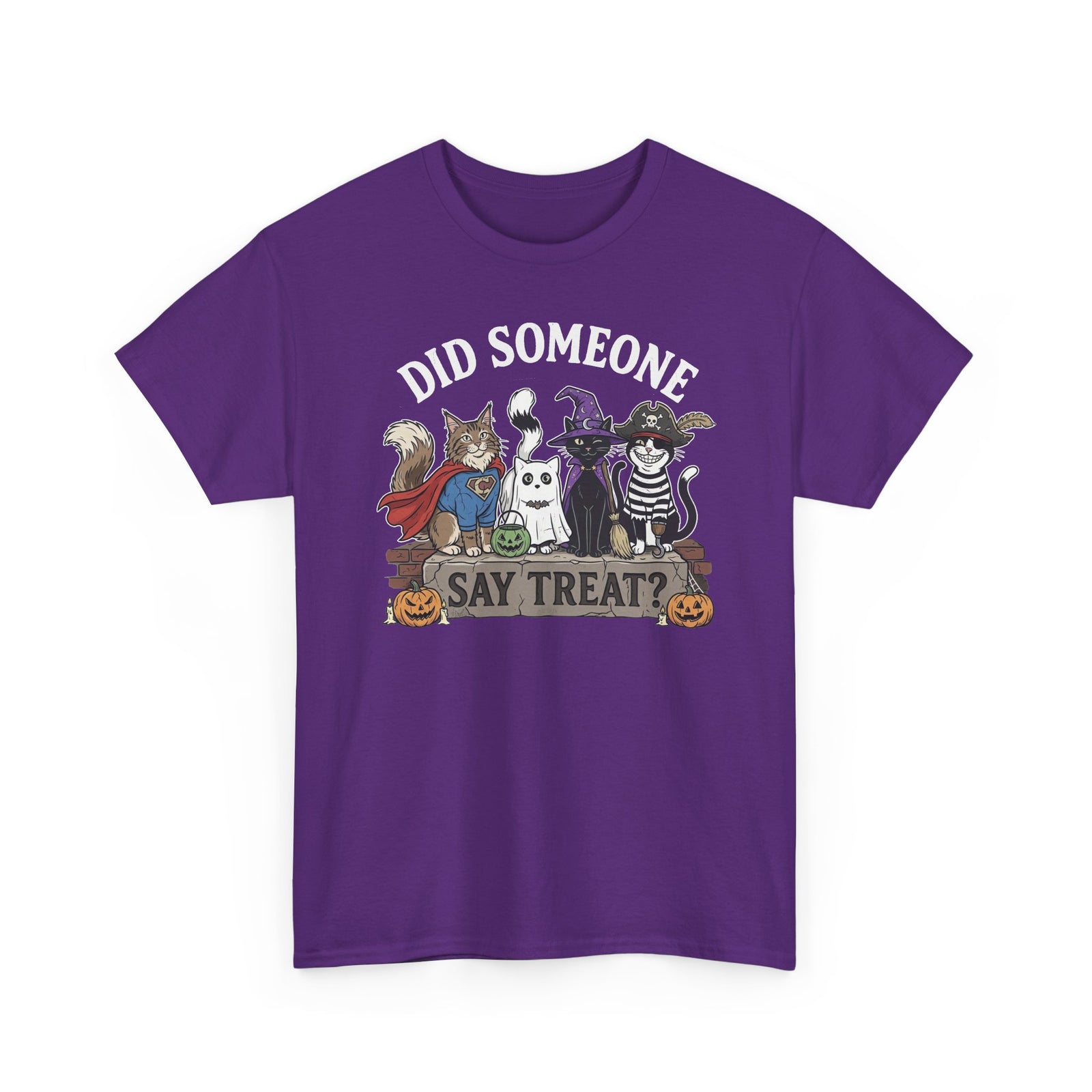 Halloween Cats "Did Someone Say Treat?" T-Shirt