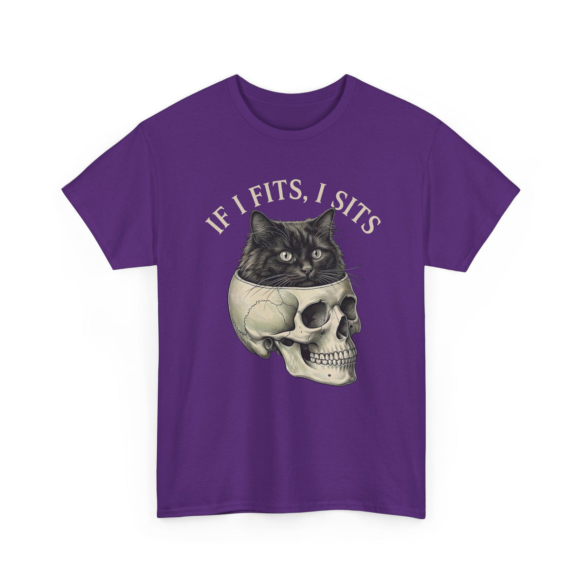 Cat 'If I Fits I Sits' T-Shirt