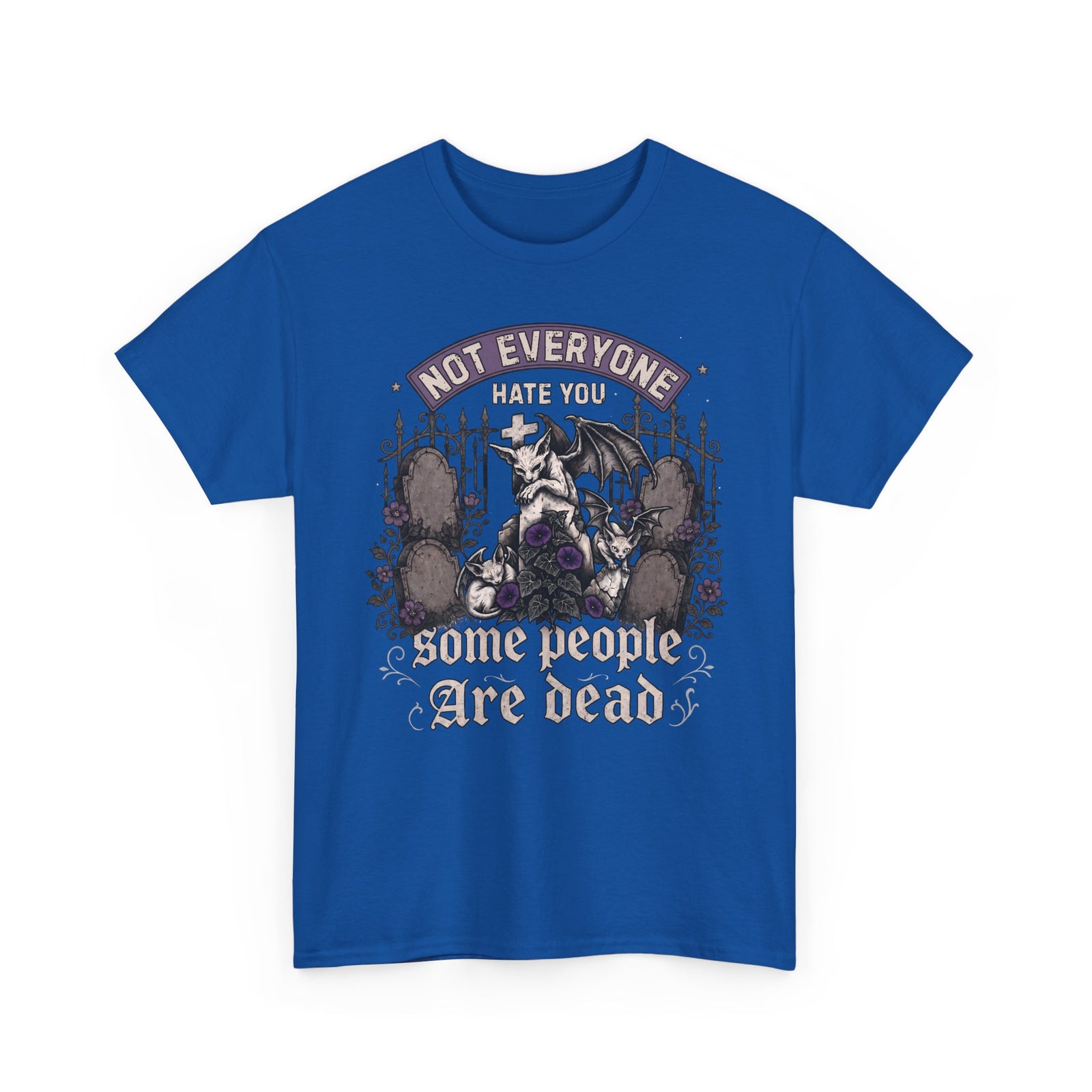 Not Everyone Hate You Some People Are Dead T-Shirt — Funny Goth Sphynx Cat Tee