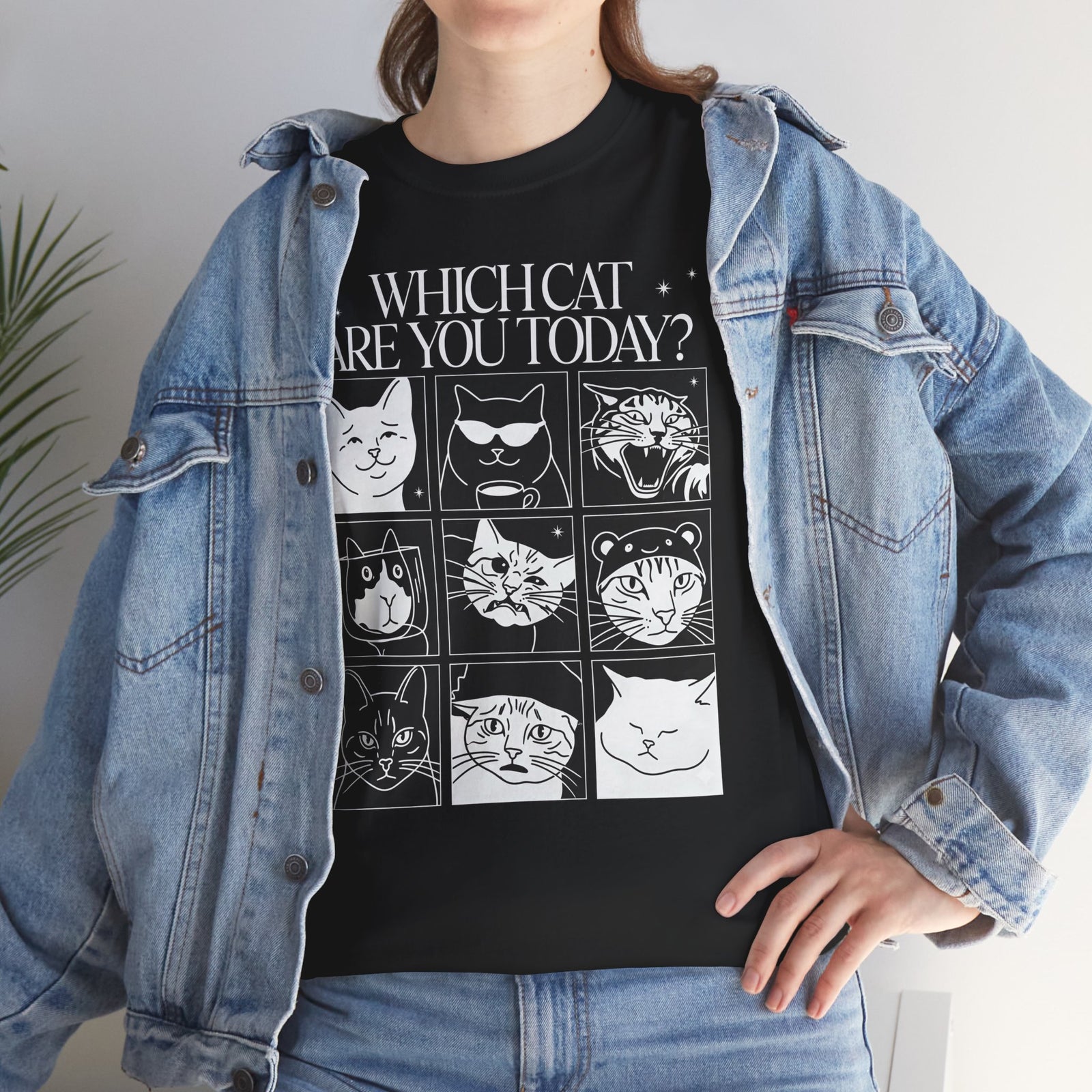 Which Cat You Choose Today T-Shirt — Playful Cat Lover Graphic Tee