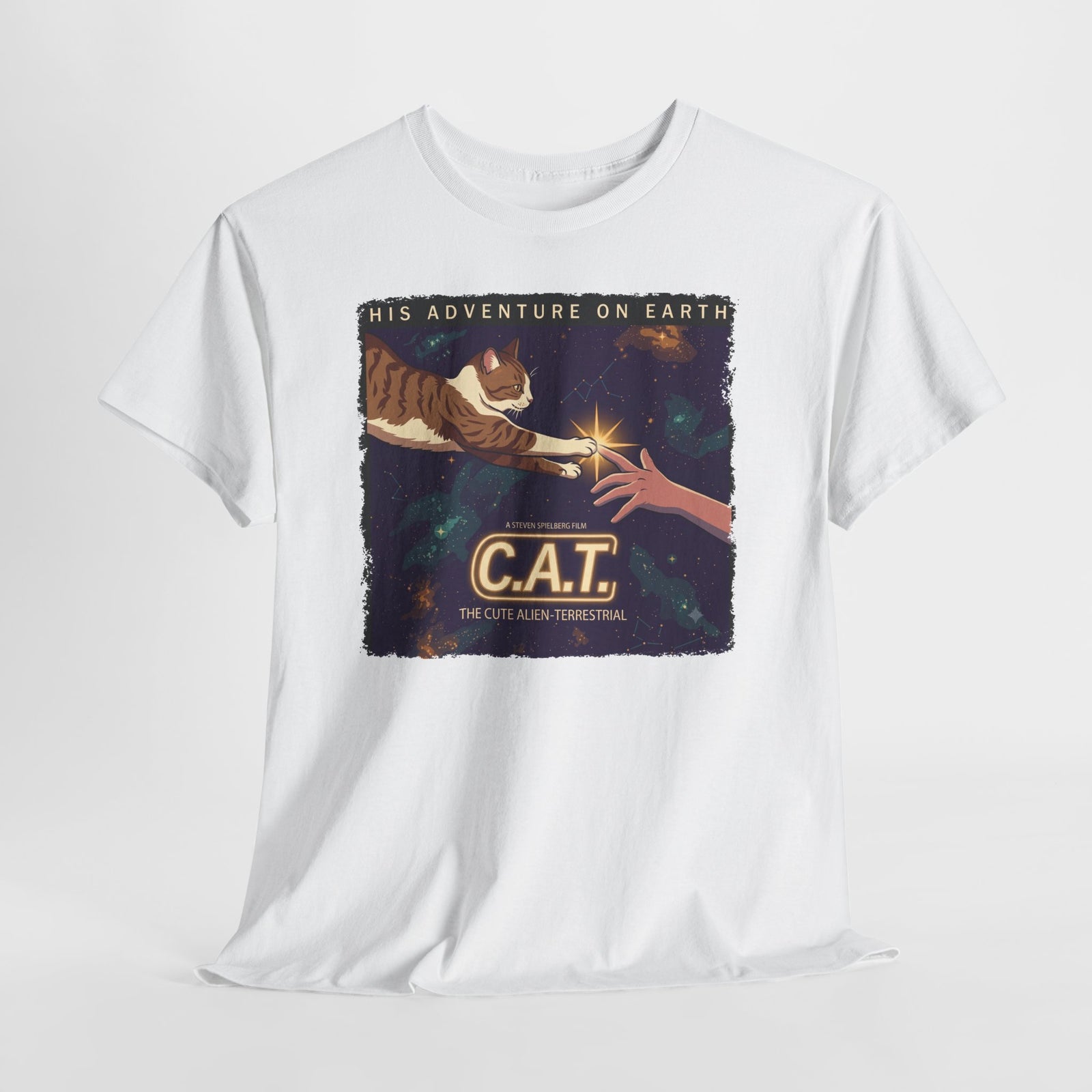Cat Space Tee — "C.A.T. The Interstellar Traveler" Graphic T-Shirt