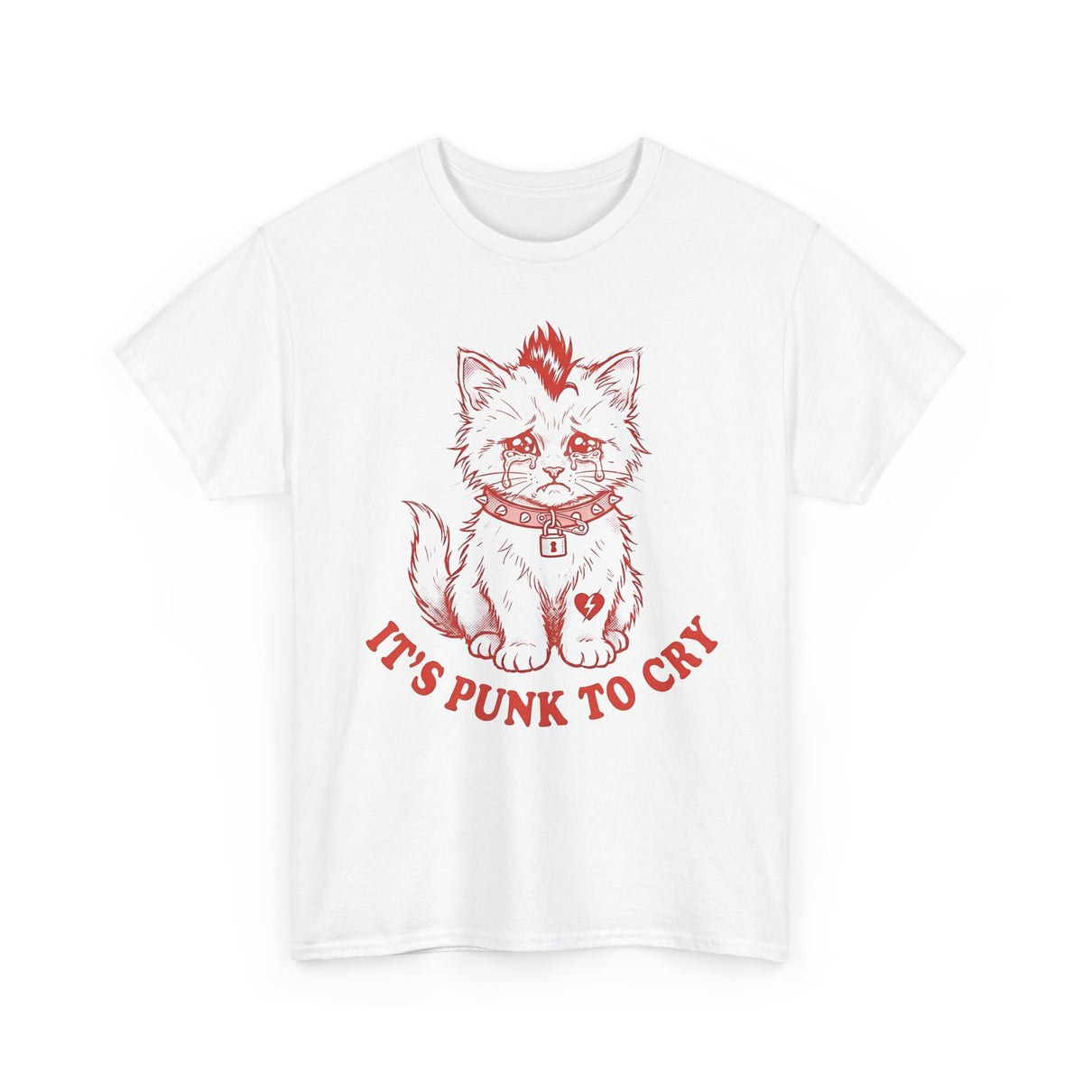 It's Punk To Cry Tee — Edgy Emotional Graphic T-Shirt