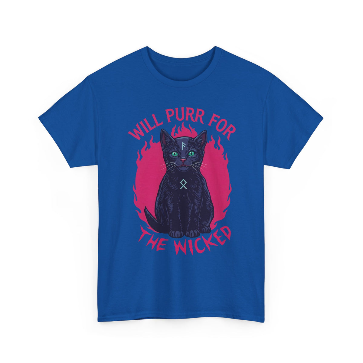 Will Purr For the Wicked Black Cat T-Shirt