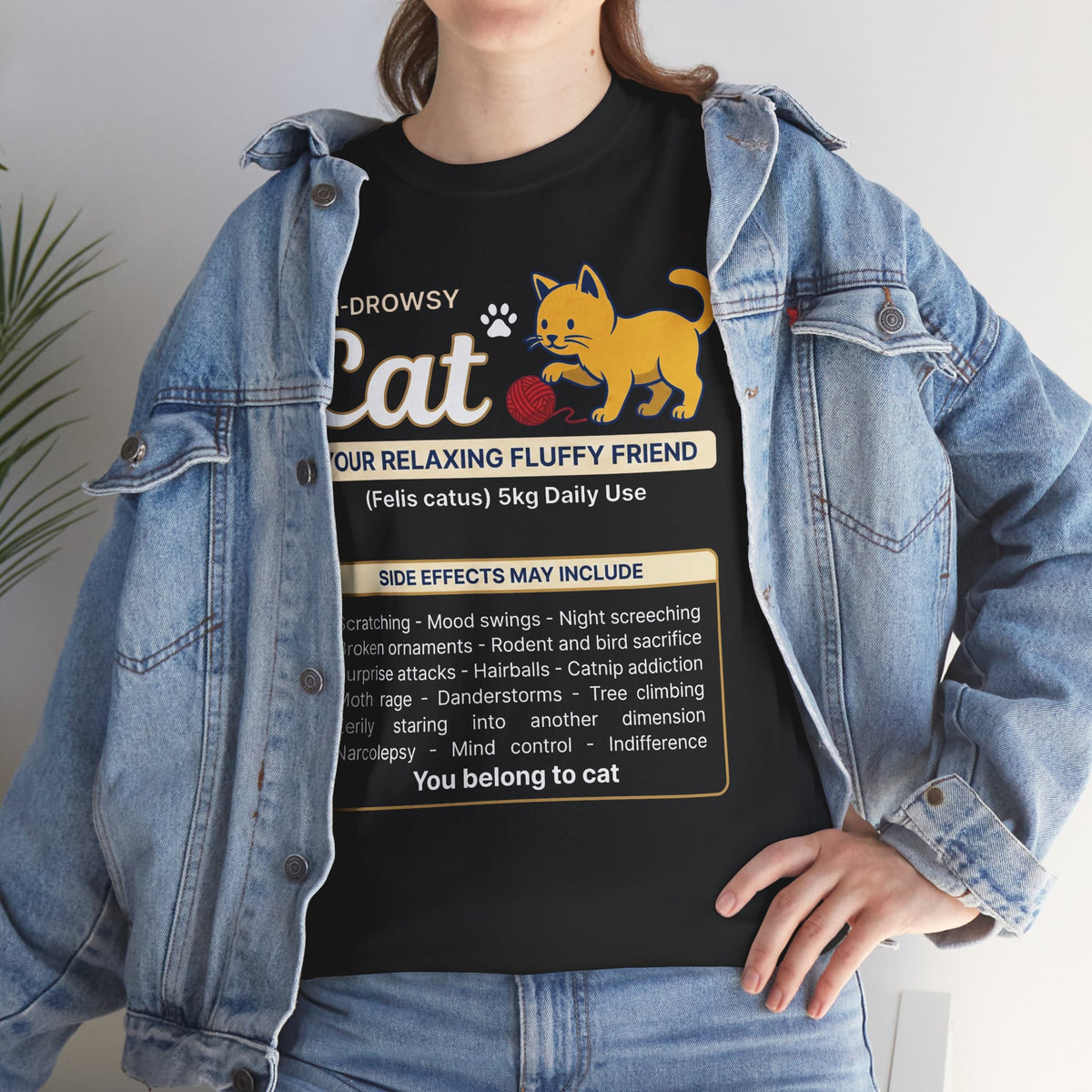 Non-Drowsy Cat Funny Prescription Graphic Tee