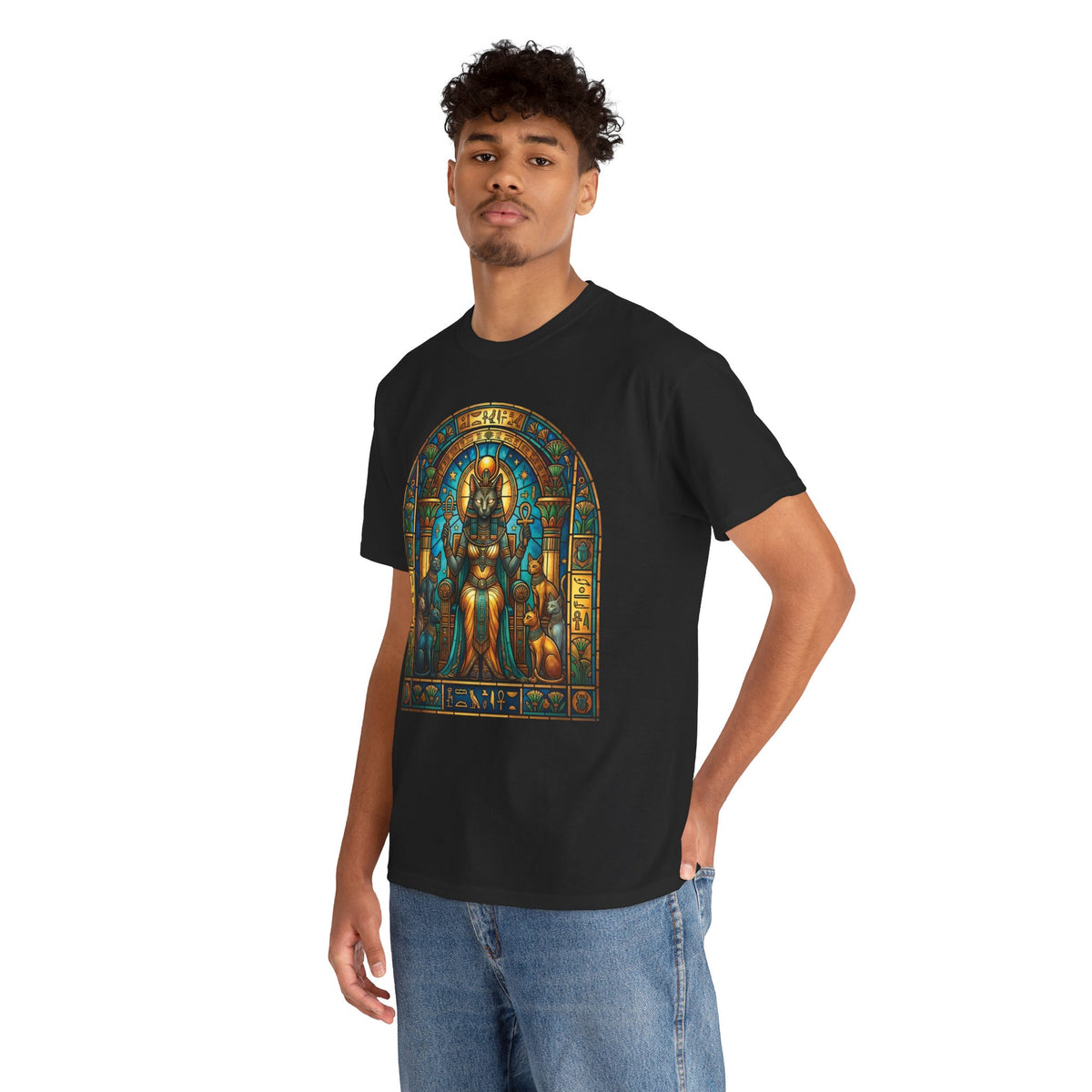 Bastet Goddess of Cats T-Shirt — Egyptian Cat Deity Tee