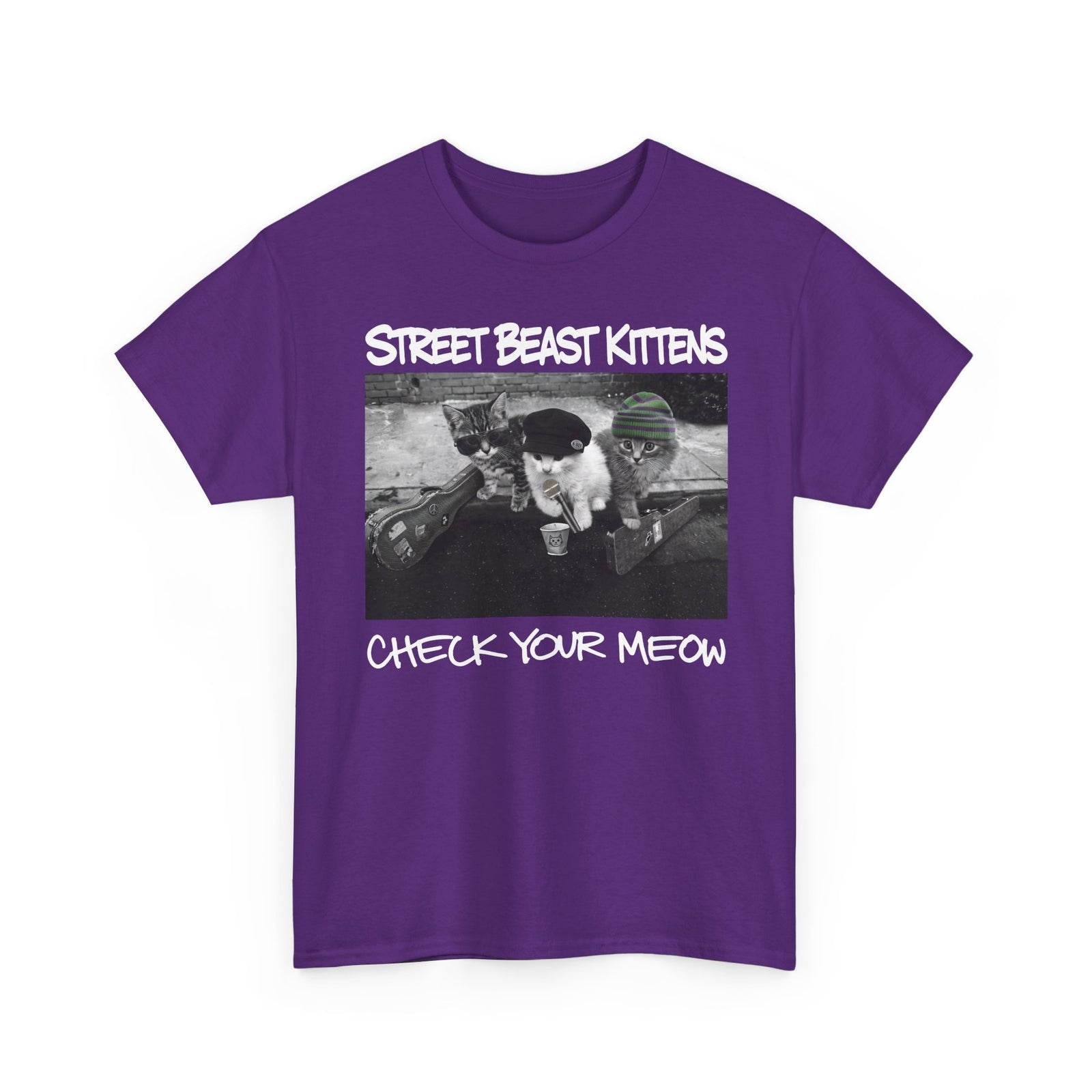 Street Beast Kittens "Check Your Meow" T-Shirt