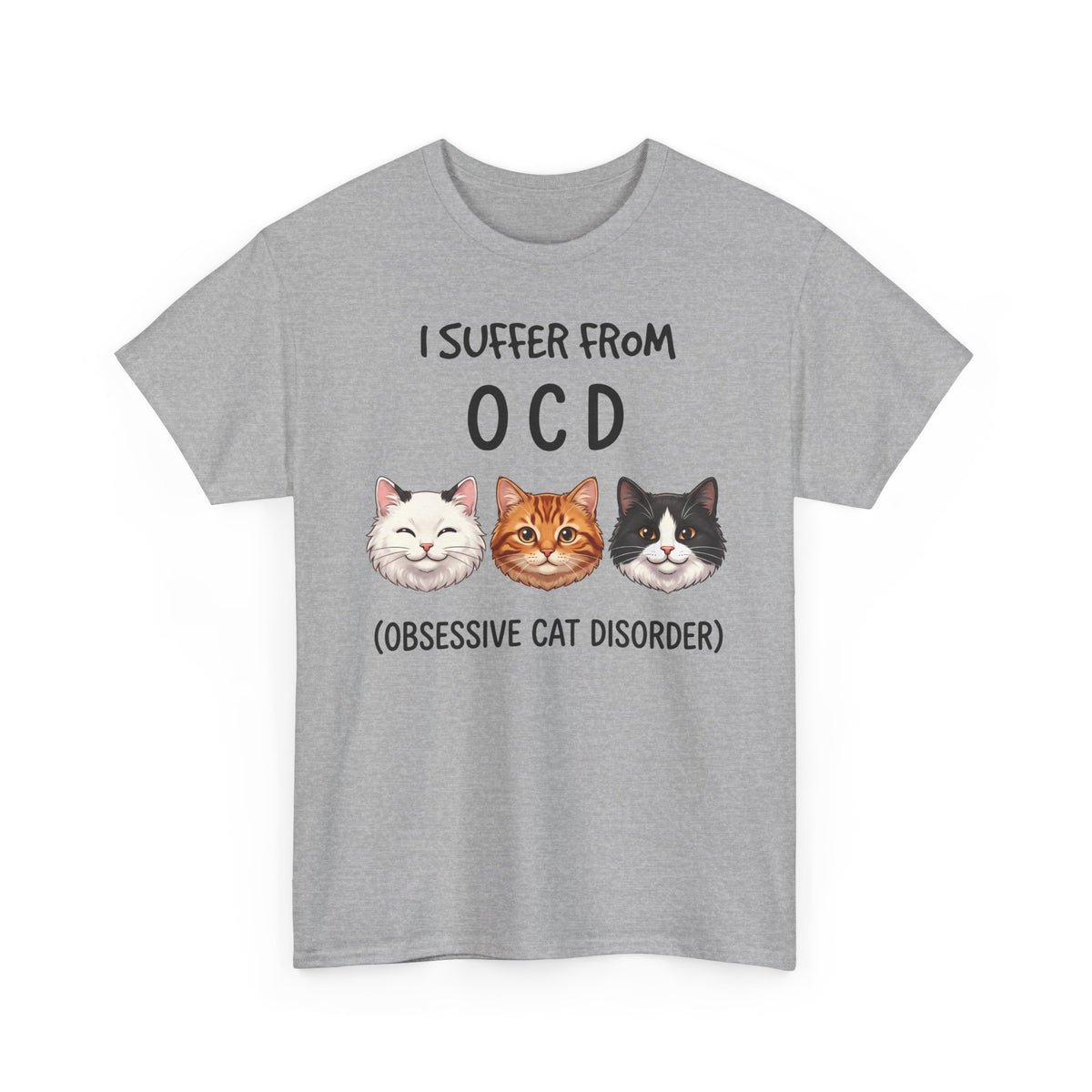 I Suffer From OCD Obsessive Cat Disorder T-Shirt — Funny Pet Lover Tee