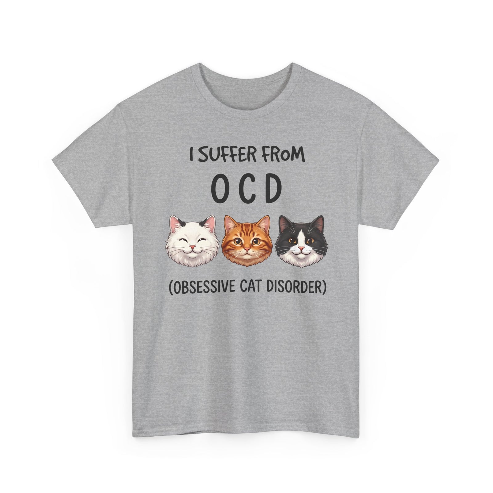I Suffer From OCD Obsessive Cat Disorder T-Shirt — Funny Pet Lover Tee