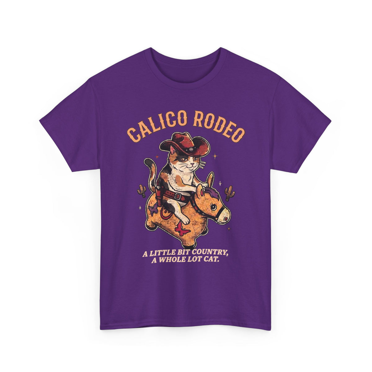Calico Rodeo Cowgirl Cat Shirt — Funny Country Western Cat T-Shirt