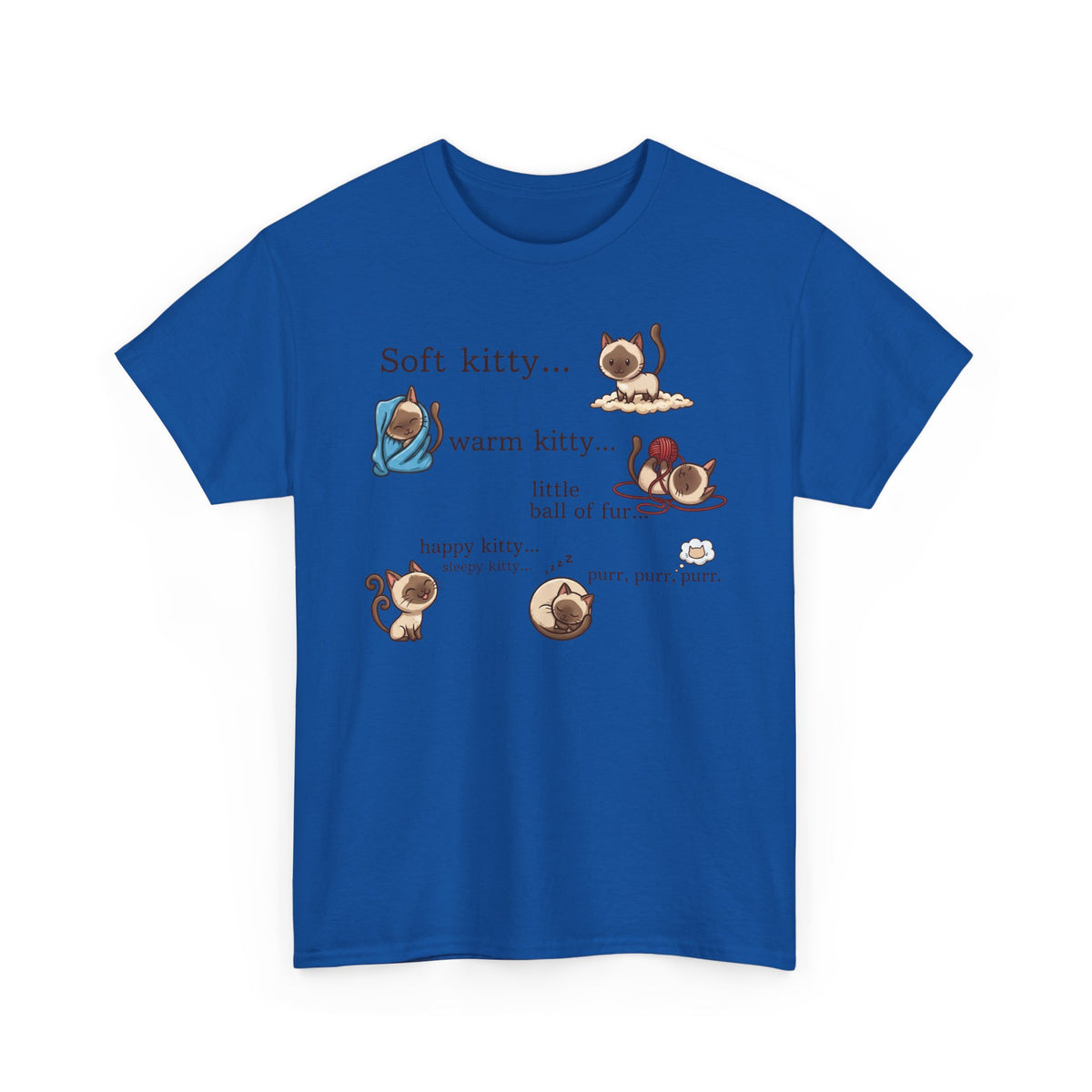 Soft Kitty Warm Kitty T-Shirt — Cute Cat Lyrics Tee