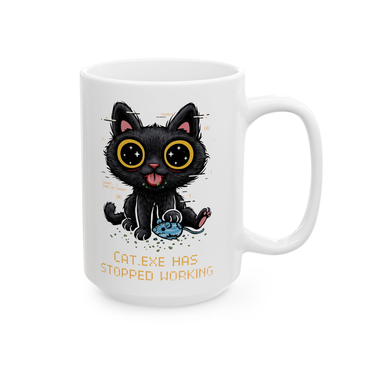 CAT.EXE Has Stopped Working Ceramic Mug