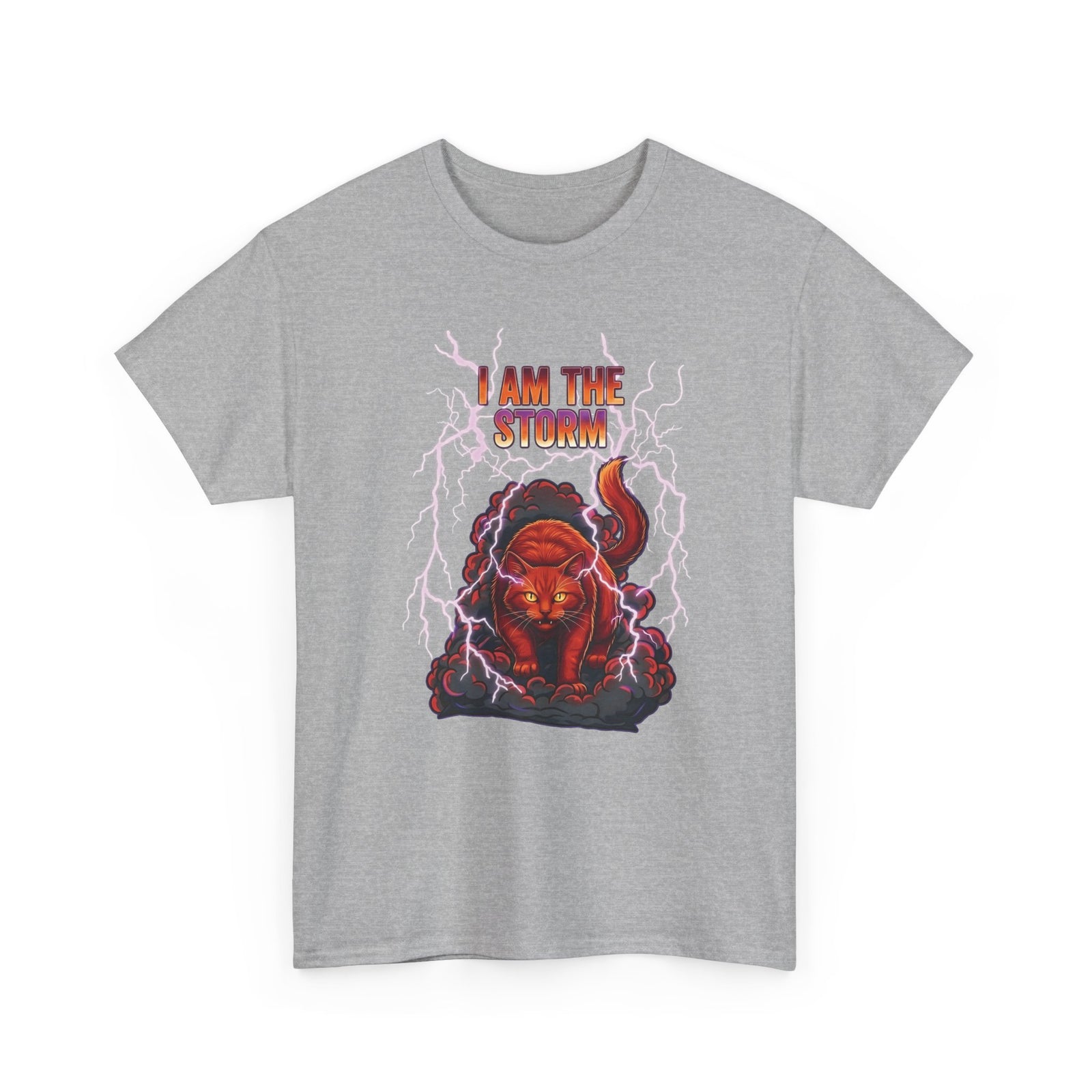 I Am The Storm Cat T-Shirt — Bold Cat Graphic Tee
