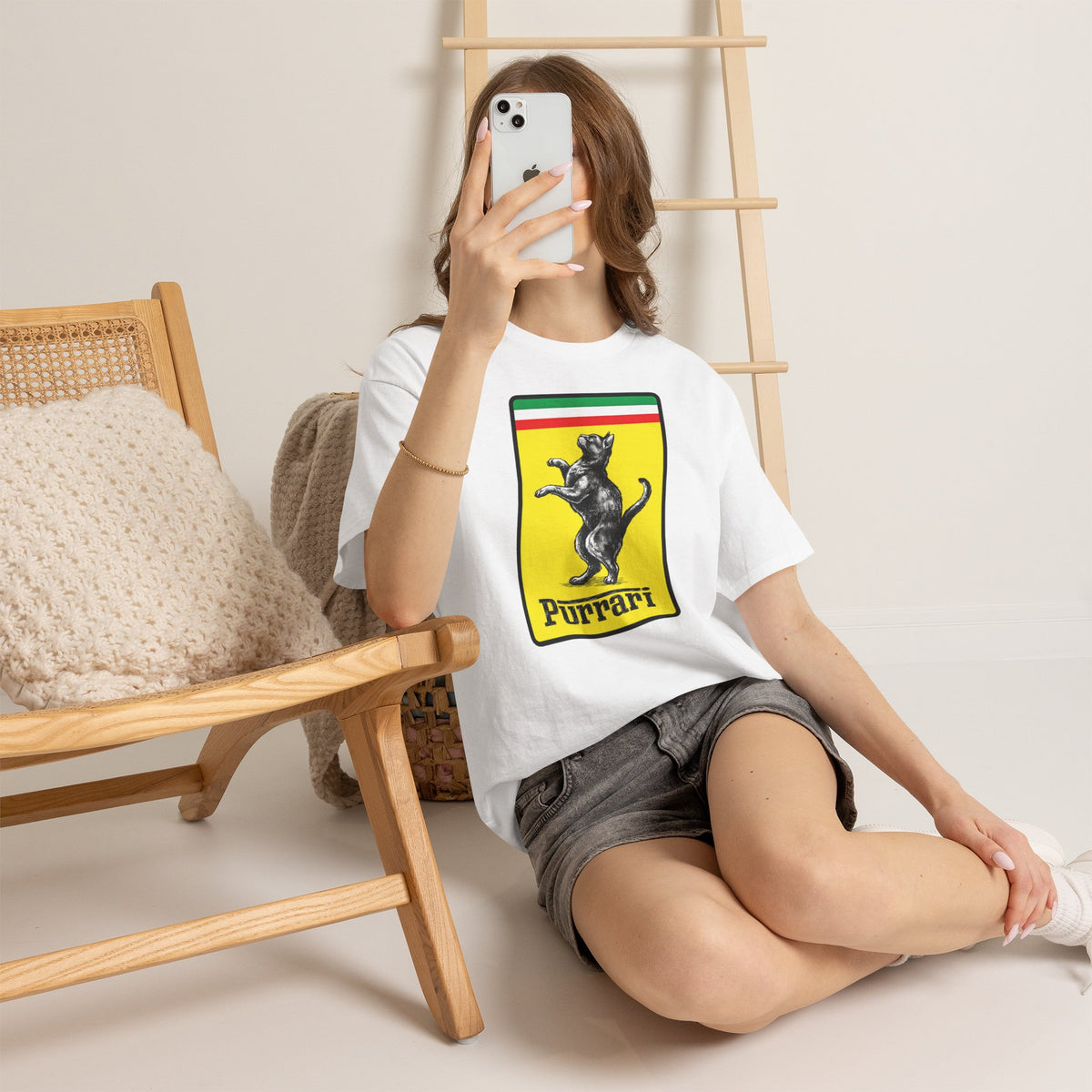 Purrari Tee — Cat Racing Graphic T-Shirt