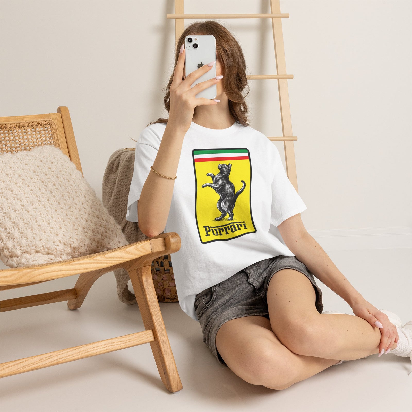 Purrari Tee — Cat Racing Graphic T-Shirt