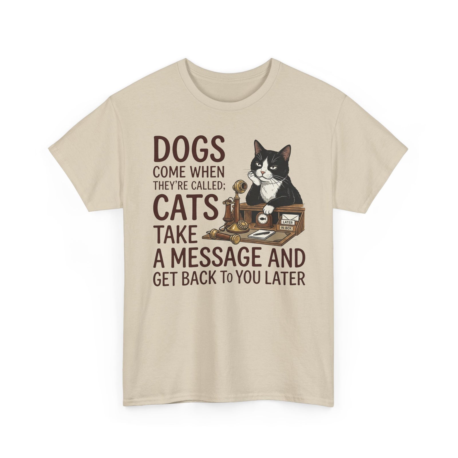 Cats Take a Message Tee — Funny Cat Lover T-Shirt