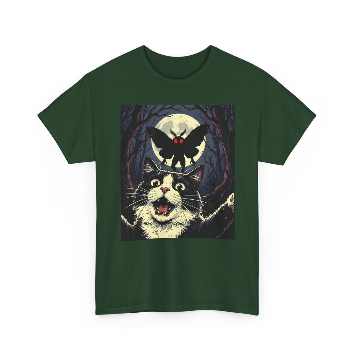 Cat Selfie with Mothman T-Shirt