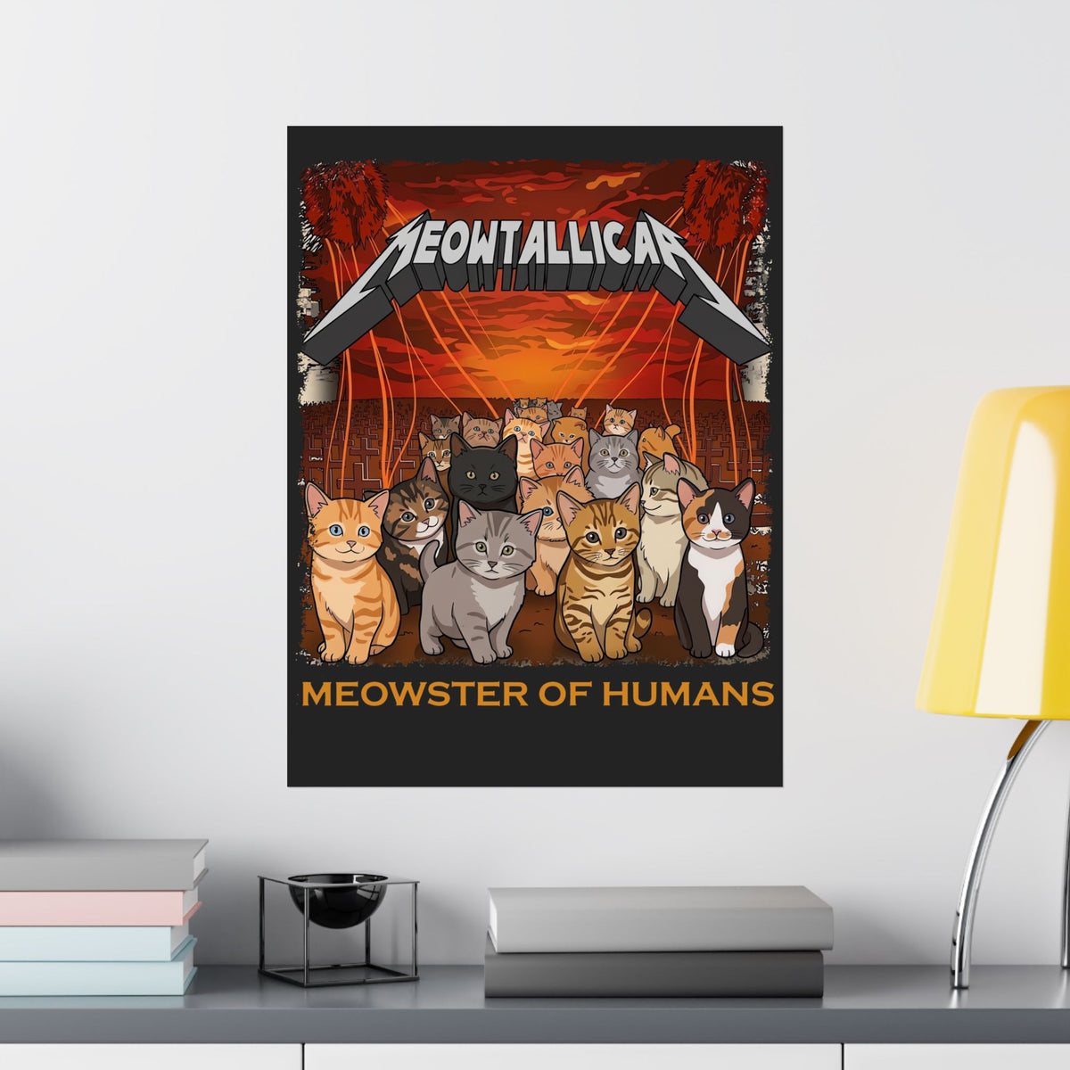 Meowster of Humans Cat Poster
