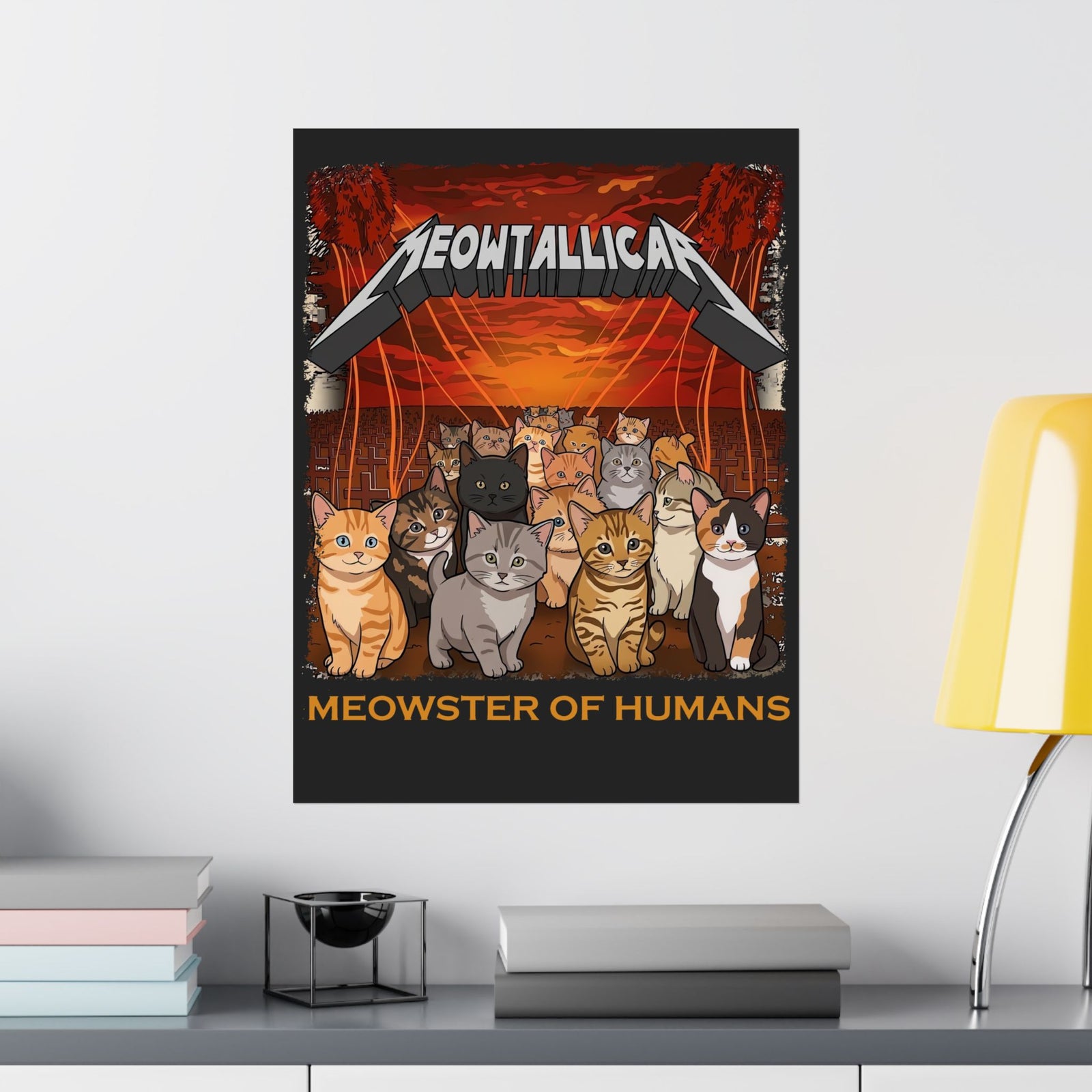 Meowster of Humans Cat Poster