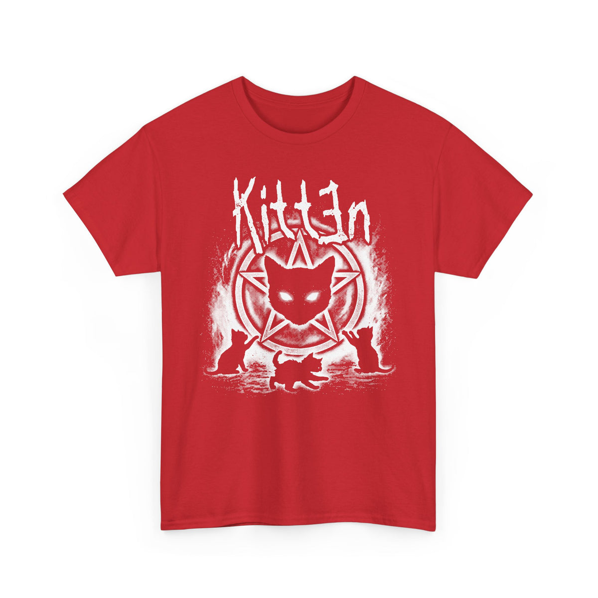 Cat Sin T-Shirt — Gothic Black Cat Pentagram Tee