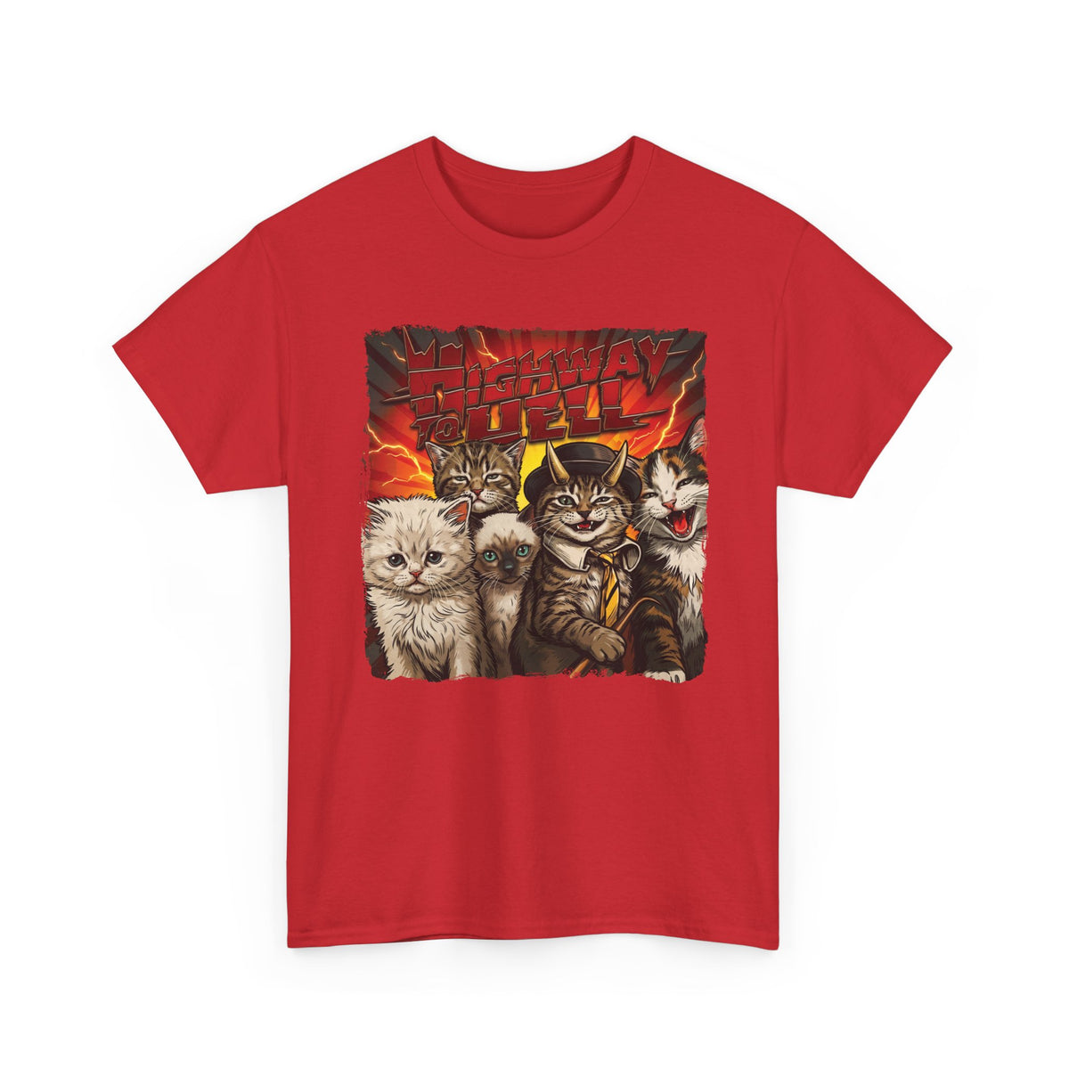 "Highway to Hell" Hard Rock Cats Parody T-Shirt